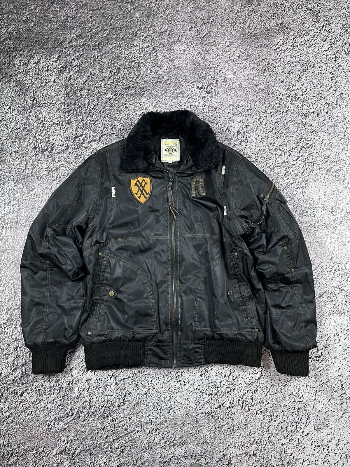 Replay Rare Vintage REPLAY Bomber Like MA1 Flight Aviator Jacket Size US XL / EU 56 / 4 - 2 Thumbnail