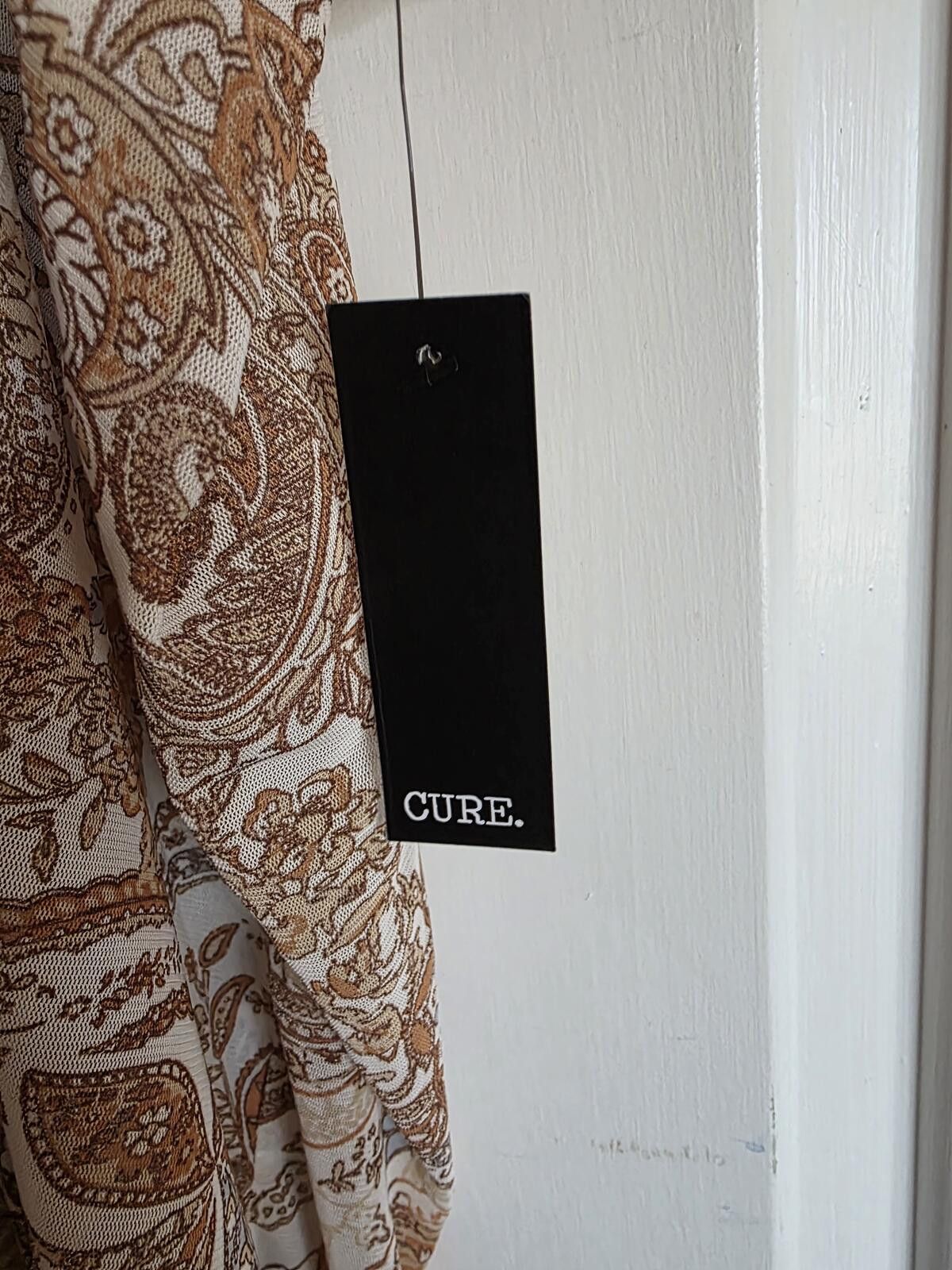 J.Crew Cure XL Brown Paisley Lightweight Semi Sheer Open Cardigan Size XL / US 12-14 / IT 48-50 - 5 Thumbnail
