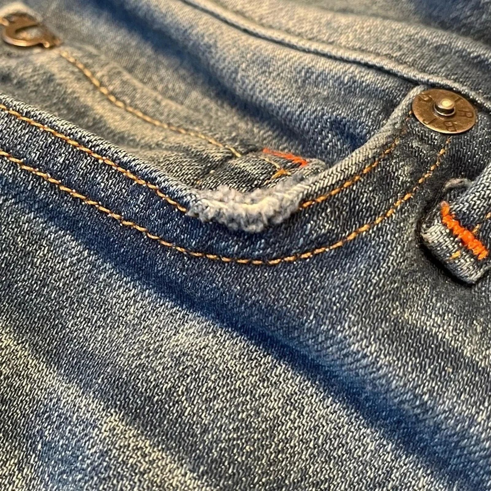 True Religion True Religion Y2K Cora Mid Rise Straight leg jeans, size 27 Size 27" / US 4 / IT 40 - 11 Thumbnail