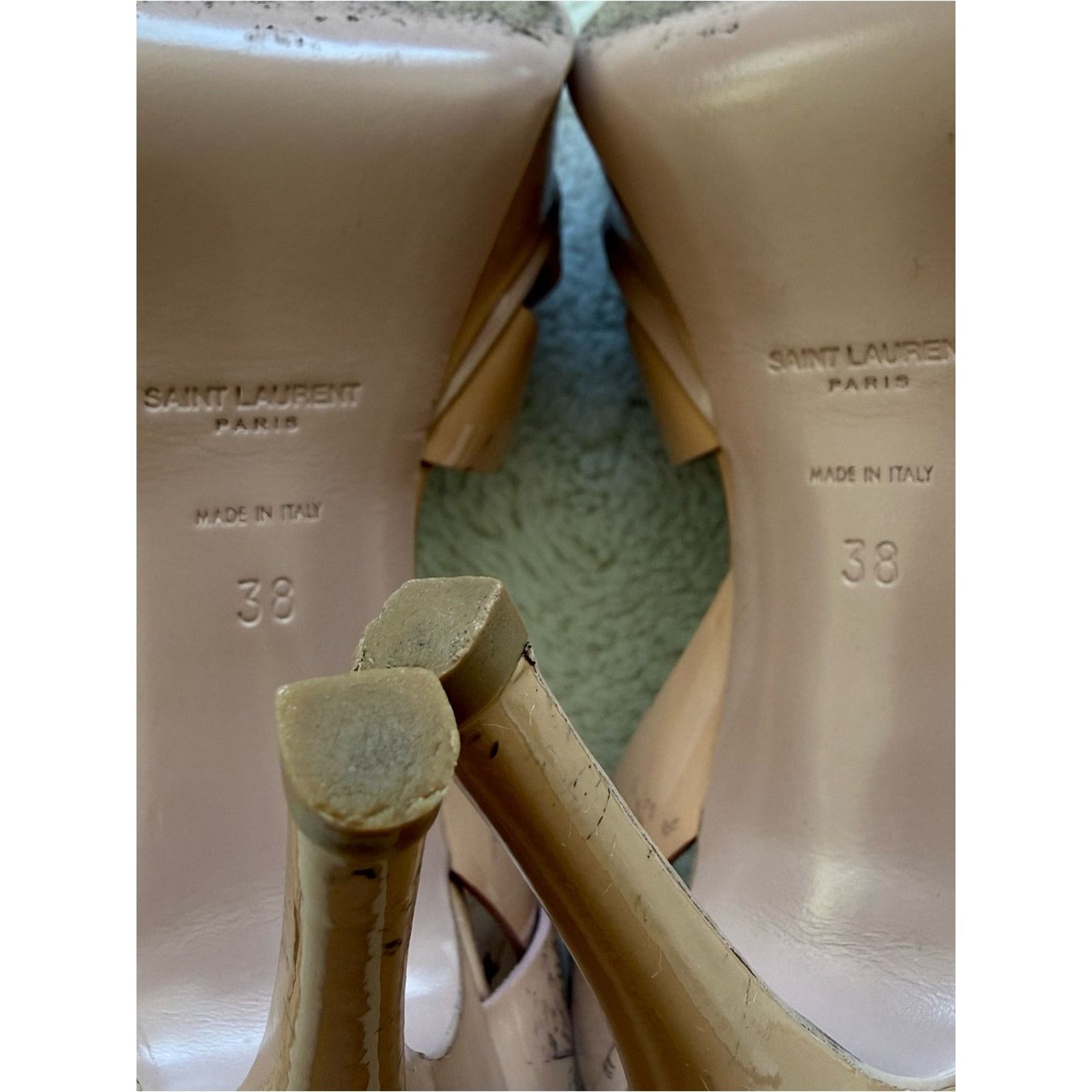 Yves Saint Laurent Yves Saint Laurent tribute nude sandals size 38EU Size US 8 / IT 38 - 9 Thumbnail