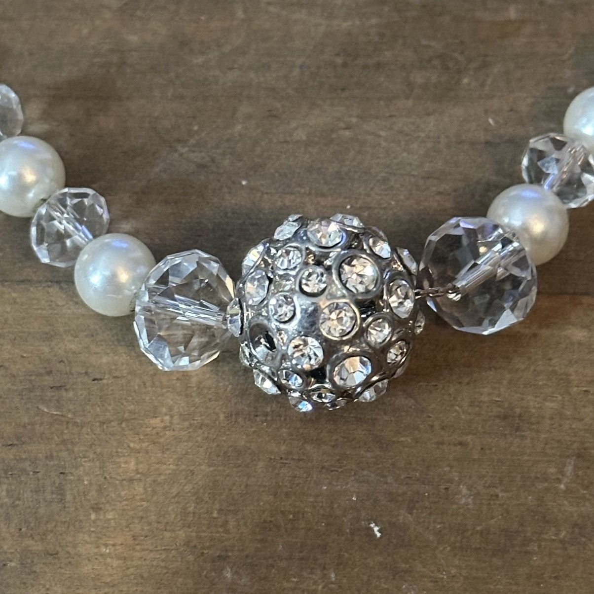 Other Crystal ball glass bead and pearl necklace Size ONE SIZE - 3 Thumbnail