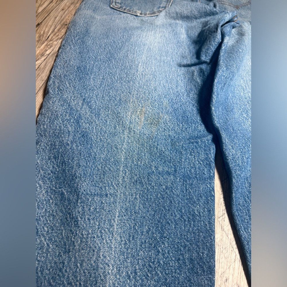 Levi's Vintage Clothing 80s Levis Light Wash 550 Jeans Orange Tab USA Made Faded Di Size US 33 - 7 Thumbnail