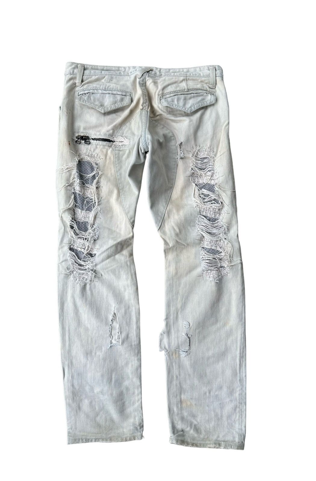 Designer Izreel Kazuhiro Takakuro distressed style sedi denim jeans Size US 34 / EU 50 - 11 Thumbnail