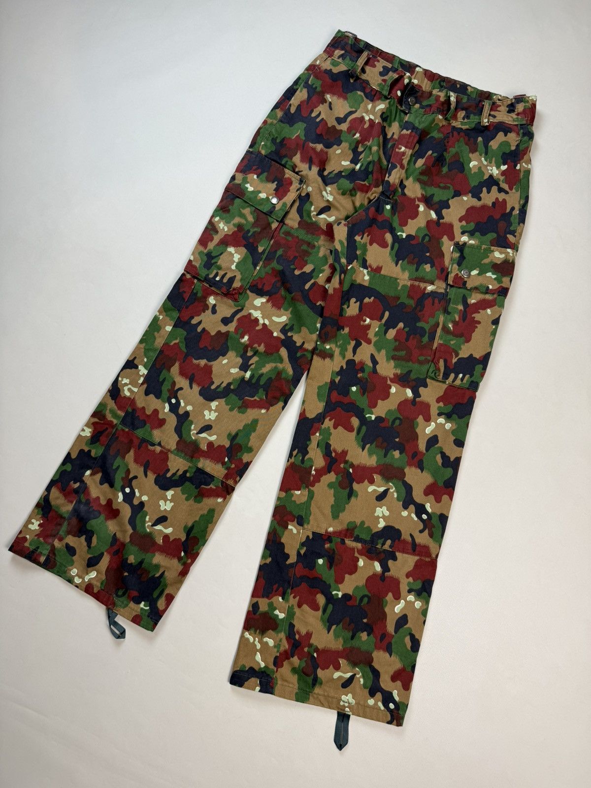Vintage Military Swiss Army Alpenflage Camo M83 Cargo Pants Trousers Size US 30 / EU 46 - 4 Thumbnail