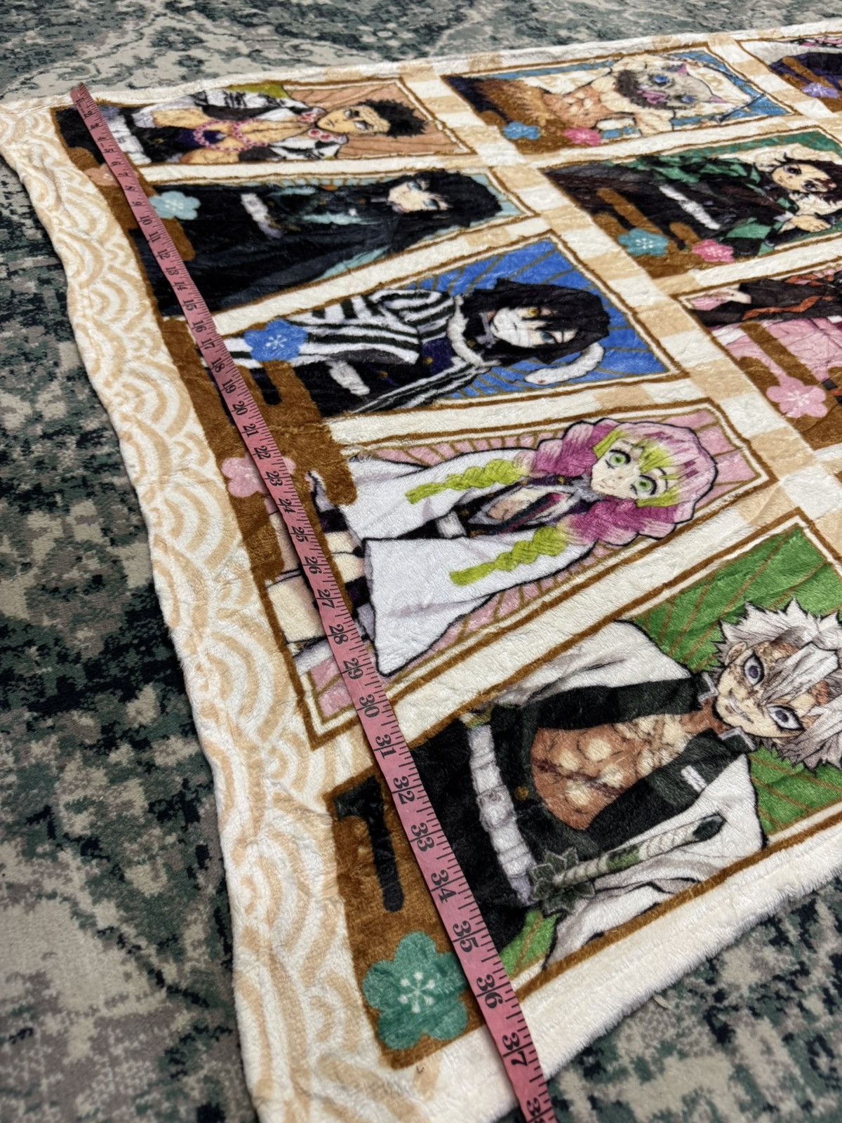 Anime × Cartoon Network × Japanese Brand VINTAGE BANDAI DEMON SLAYER ALL CHARACTERS BLANKET 3G0014 Size ONE SIZE - 3 Thumbnail