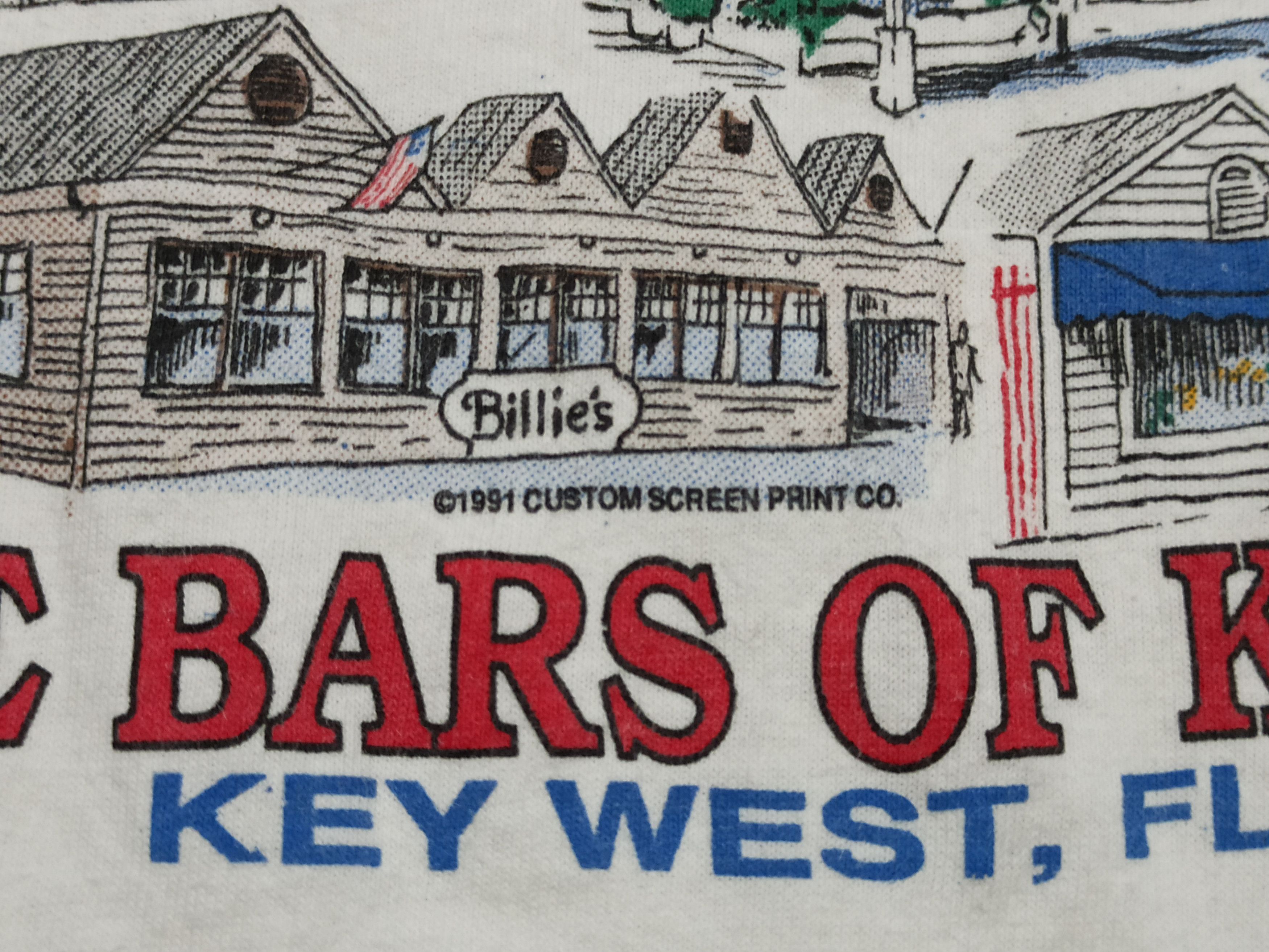 Fruit Of The Loom × Vintage The Bars OF Key West Florida Promo T Shirt 90s Size US L / EU 52-54 / 3 - 6 Thumbnail