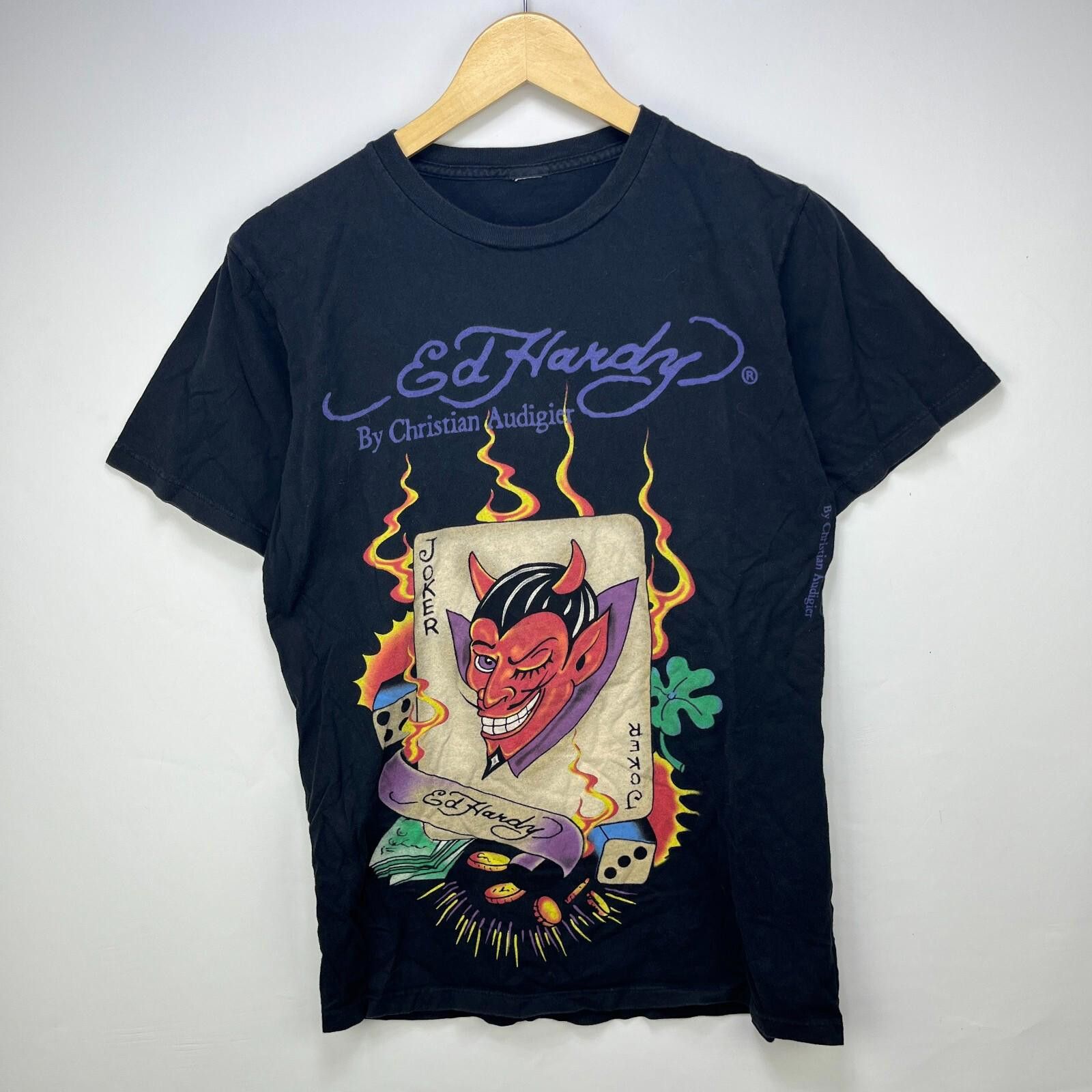 Ed Hardy Vintage Ed Hardy Y2K Dracula Joker T Shirt Medium Size US M / EU 48-50 / 2 - 1 Thumbnail
