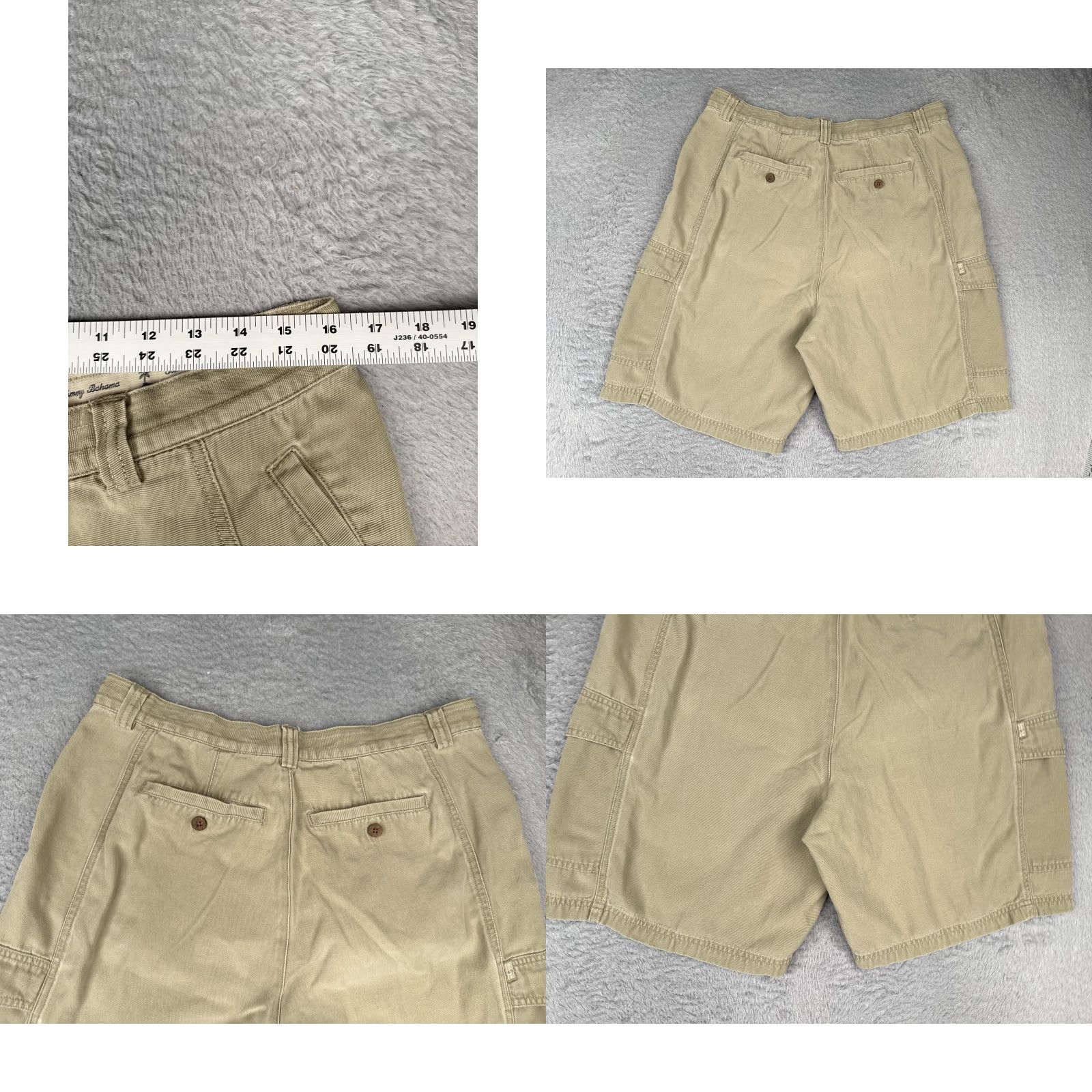 Tommy Bahama Tommy Bahama Shorts Mens 36 Khaki Tencel Cotton Cargo Relax Fit Casual Beach Size US 36 / EU 52 - 9 Thumbnail