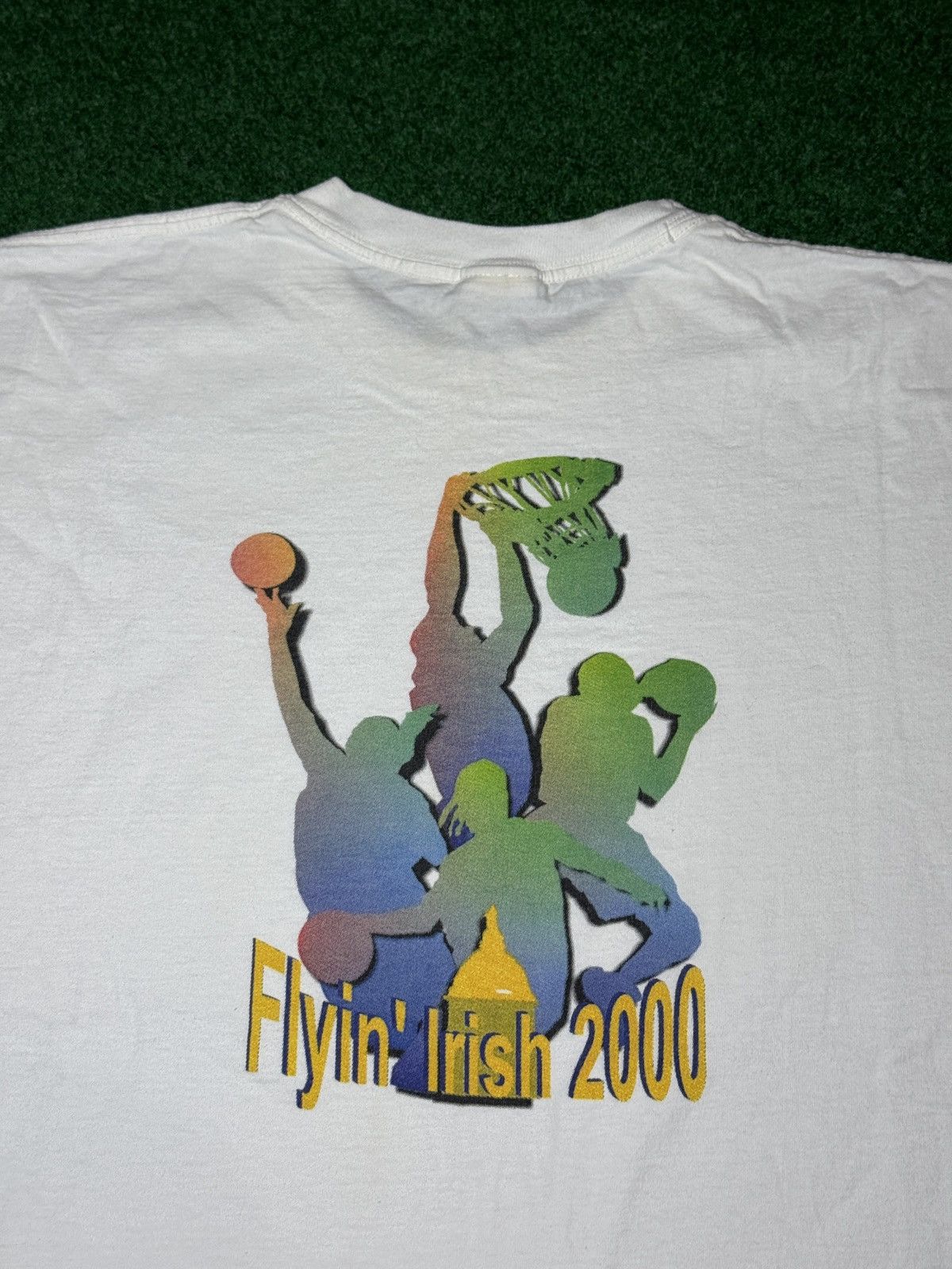 Vintage Notre Dame Basketball Tournament Flyin Irish XXL Boxy Shirt Size US XXL / EU 58 / 5 - 2 Thumbnail