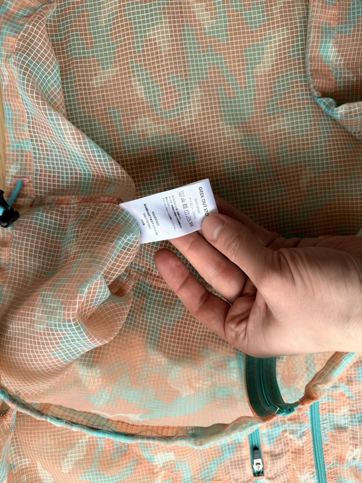 Japanese Brand GEEK OUT STORE Mesh Camo Jacket V1 Orange Blue Large Size US L / EU 52-54 / 3 - 8 Thumbnail