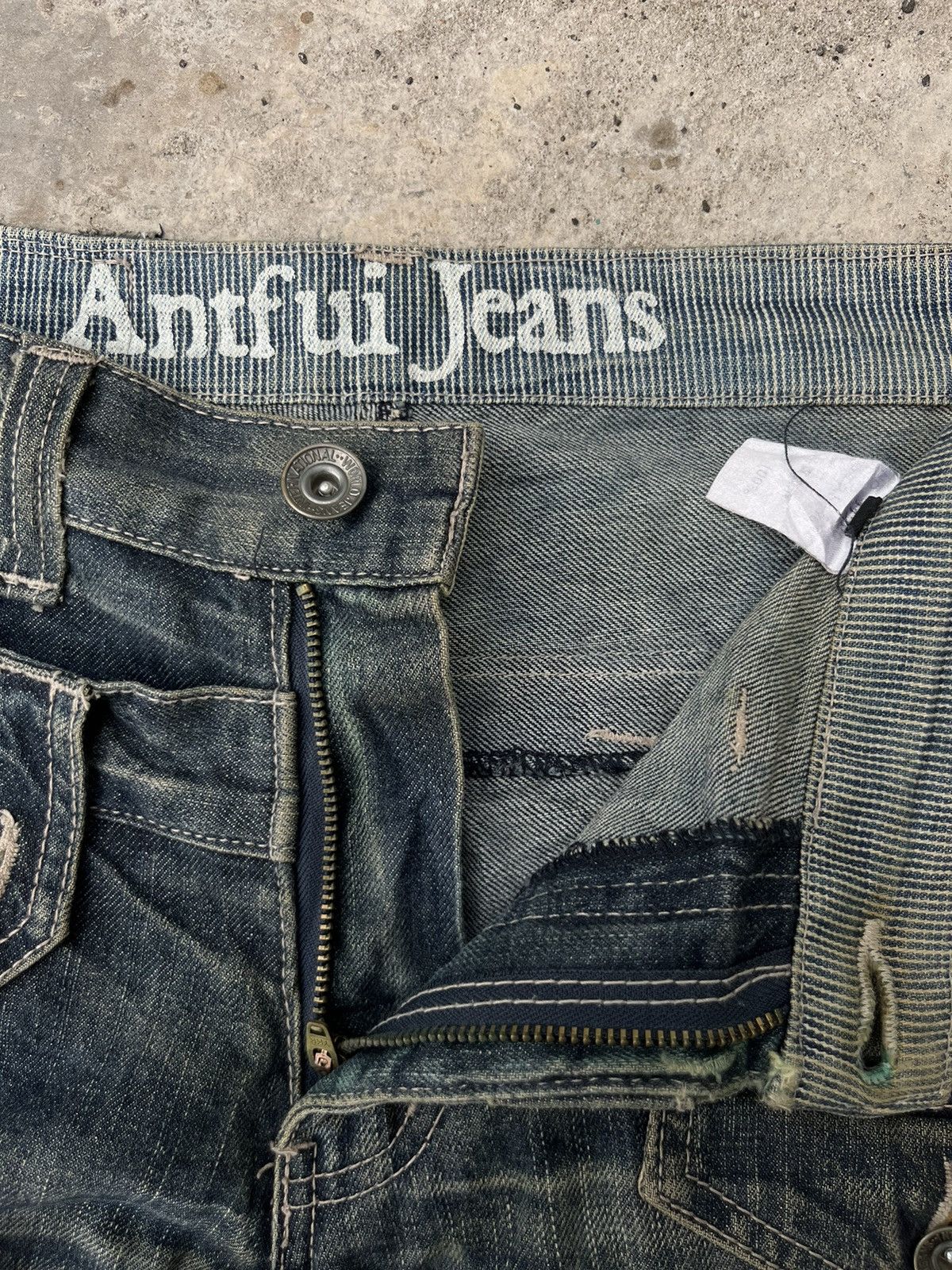 Japanese Brand Rare Antfui Jeans Double Waist Denim Size US 30 / EU 46 - 7 Thumbnail