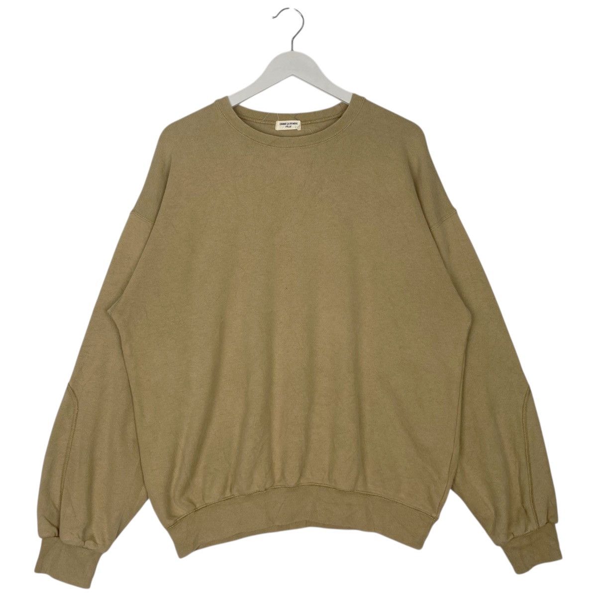 Vintage Vintage 90s Comme Ca Du Mode Crewneck Sweatshirt Beige SizeL Size US L / EU 52-54 / 3 - 5 Thumbnail