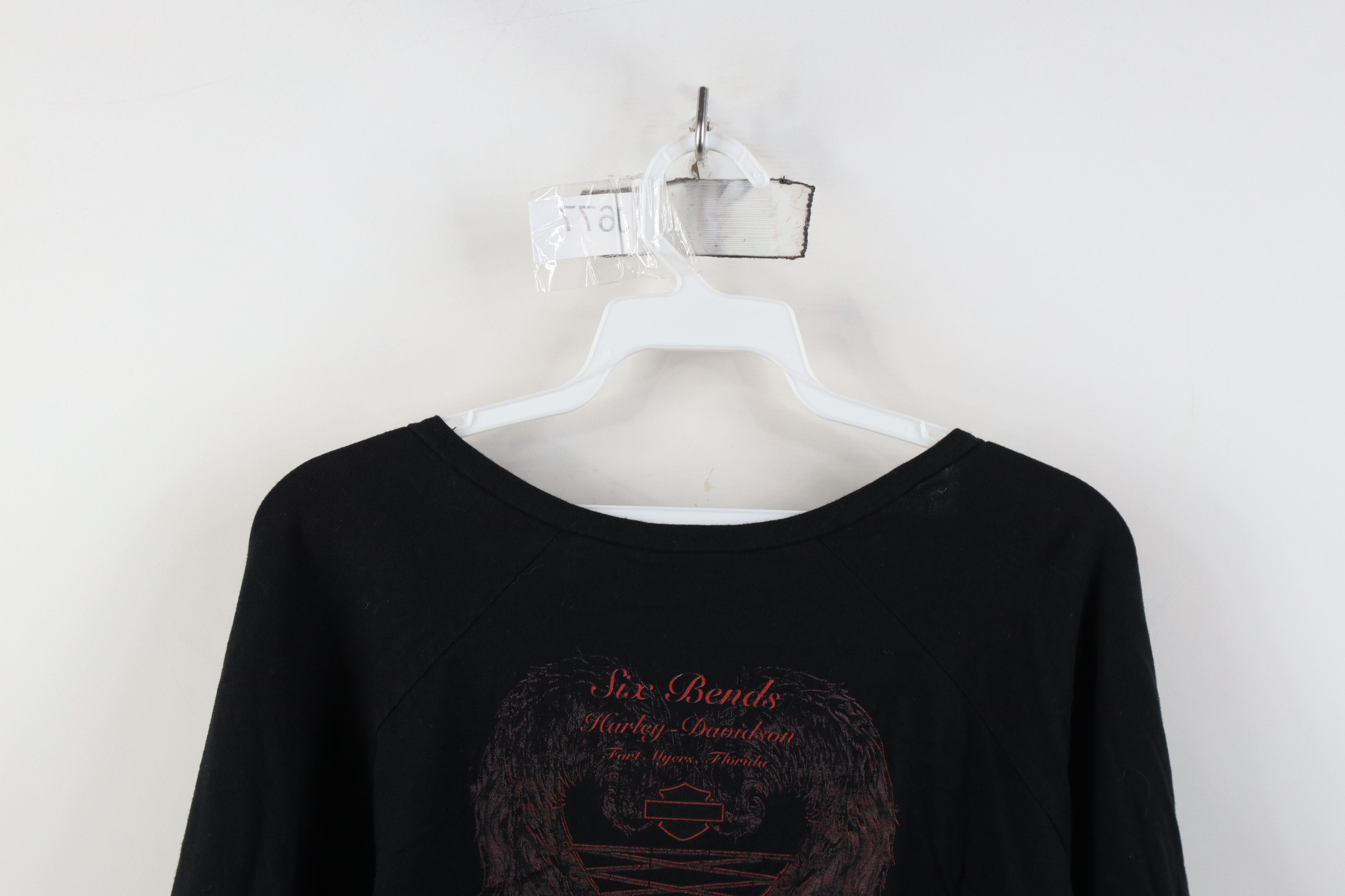 Harley Davidson Vintage Y2K Babydoll Harley Davidson Long Sleeve T-Shirt Size XXL / US 16-18 / IT 52-54 - 12 Thumbnail