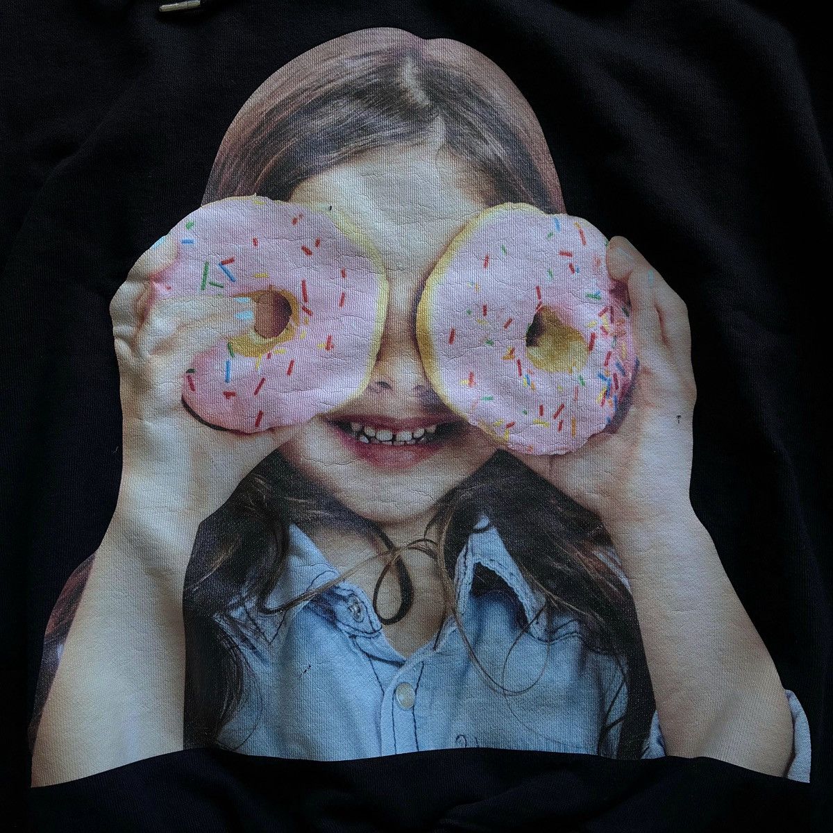 Other ADLV acmé de la vie Donut Girl Print Black Hoodie Size US L / EU 52-54 / 3 - 5 Thumbnail