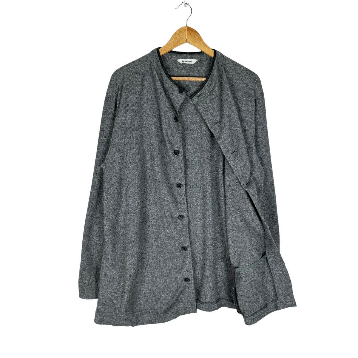 Issey Miyake × Japanese Brand 🌟90s PLANTATION ISSEY MIYAKE CARDIGAN BUTTON SHIRT Size US M / EU 48-50 / 2 - 6 Thumbnail