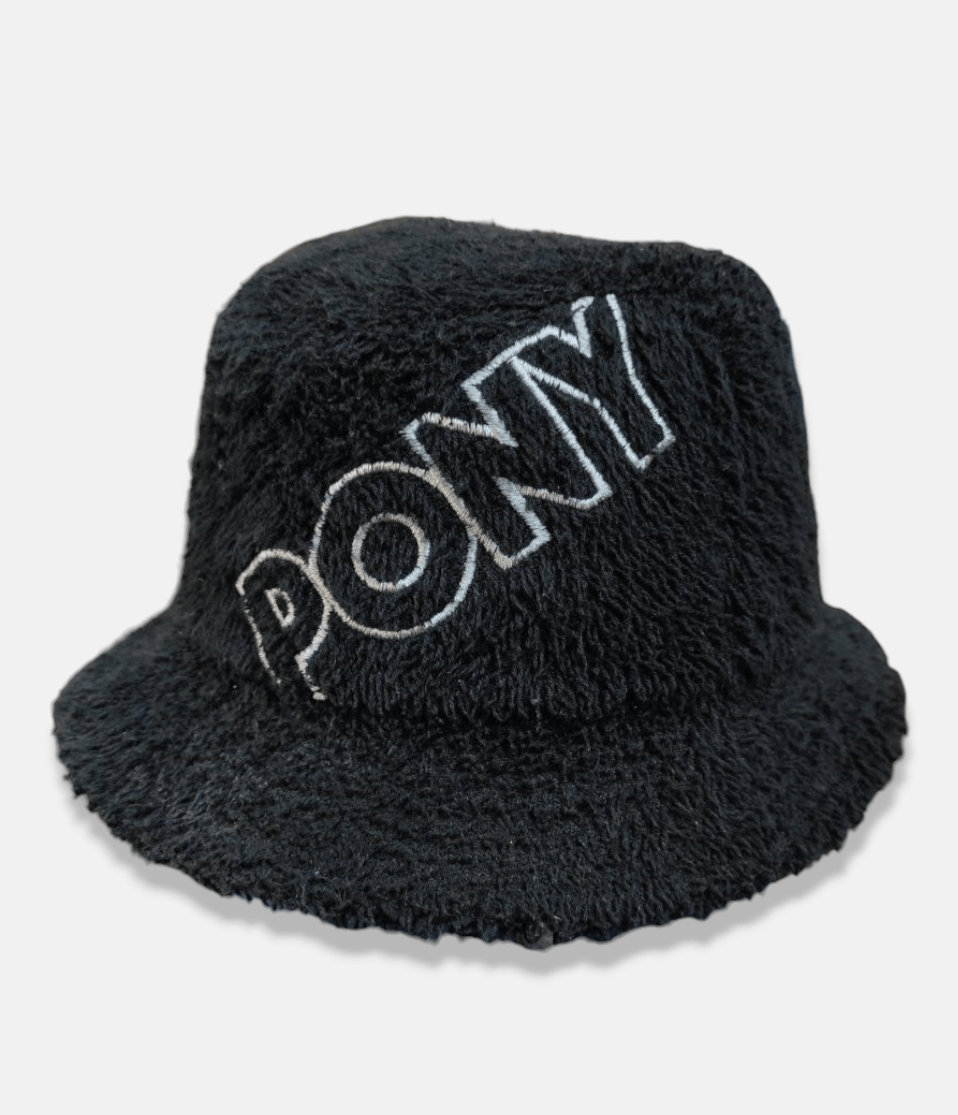 PONY Pony X LDS Fleece Black Bucket Hat Cap Size ONE SIZE - 2 Thumbnail