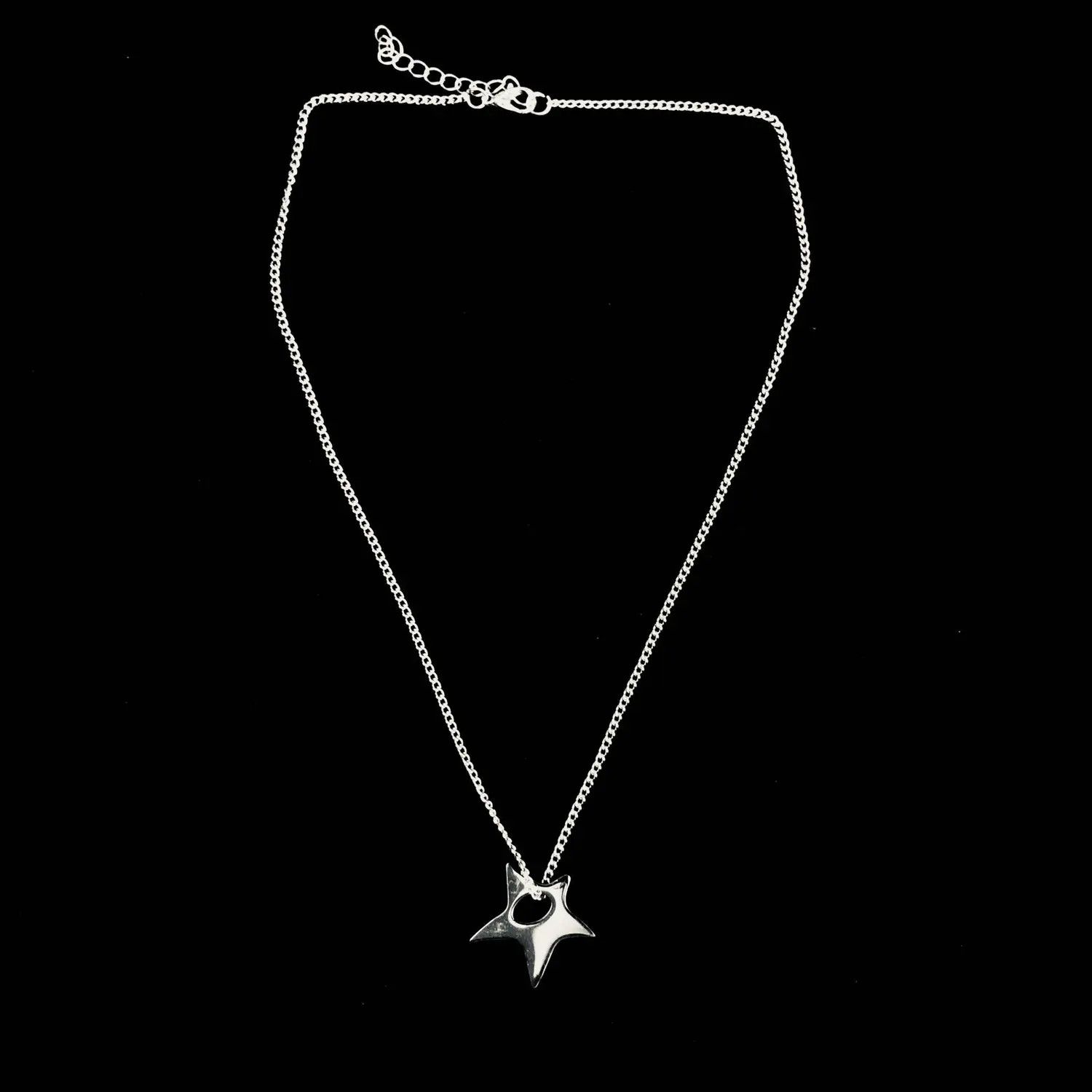 Jewelry Chain Star Necklace Y2K Pop Punk Grunge Size ONE SIZE - 2 Thumbnail
