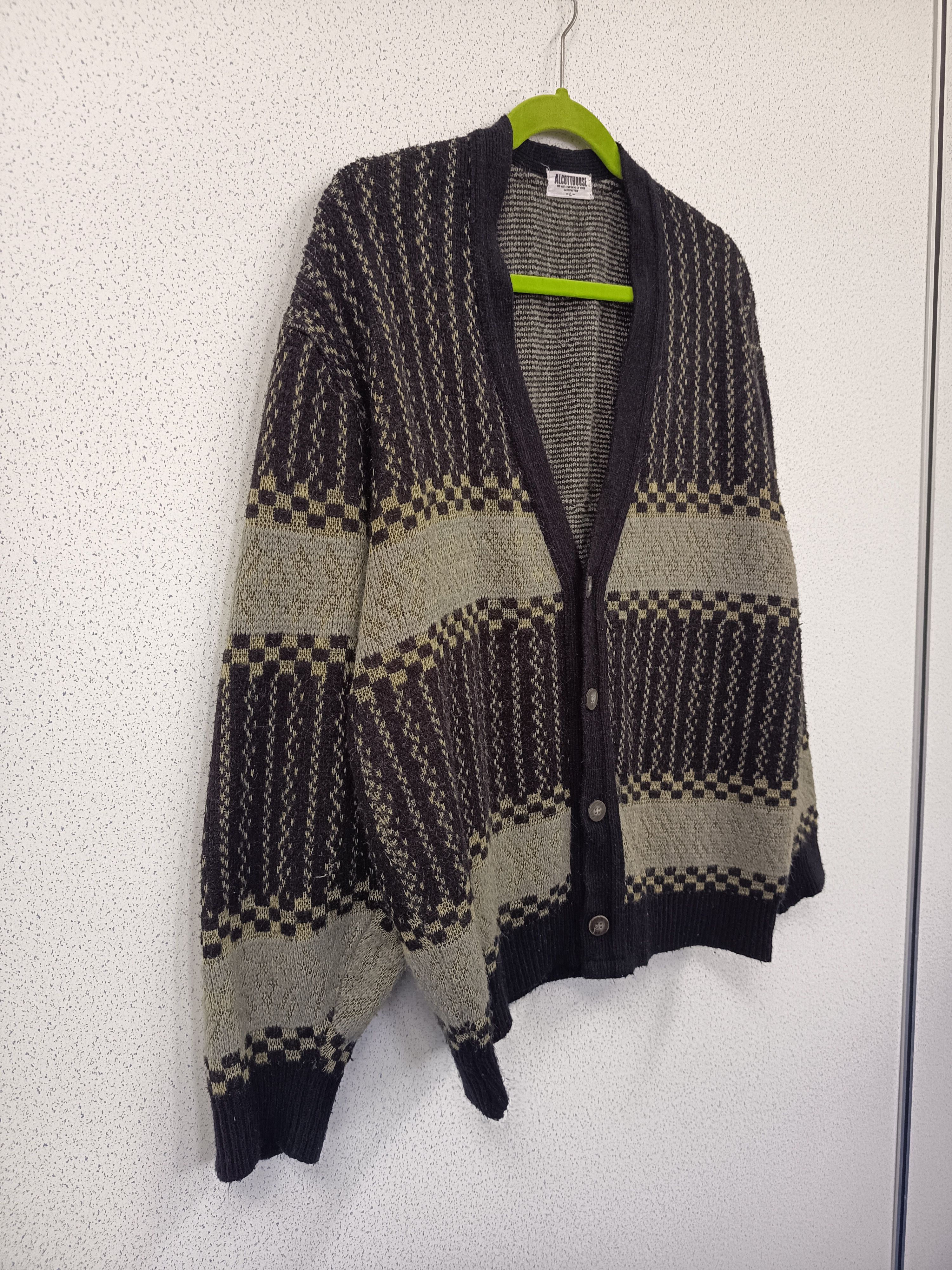Vintage AlcottHouse Vintage Knit Cardigan – Patterned Retro Style Size US L / EU 52-54 / 3 - 2 Thumbnail