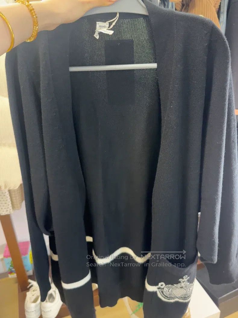 Hermes Hermes Knitted cardigan Size XXS / US 00 / IT 34 - 1 Thumbnail