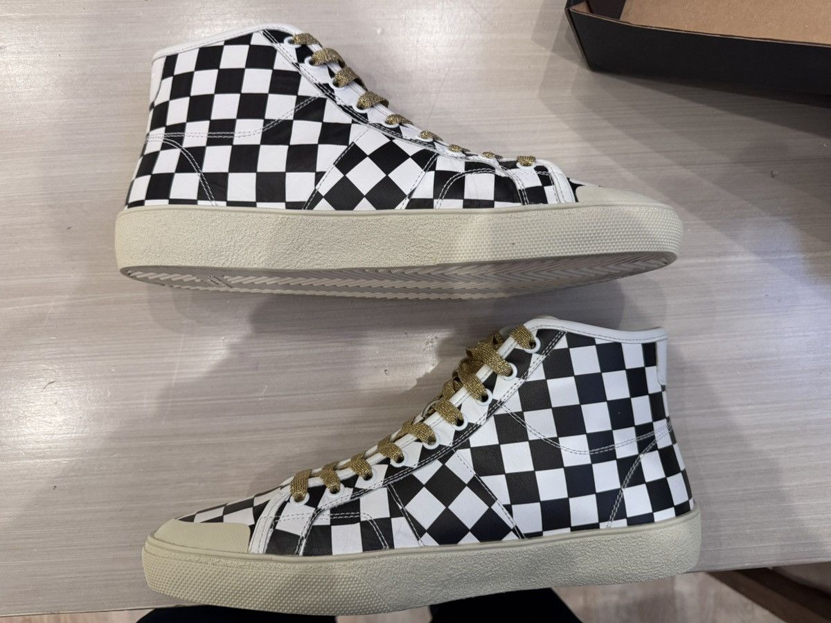 Saint Laurent Paris Saint Laurent Paris SS16 Checkerboard High Top Sneaker Size US 10 / EU 43 - 12 Thumbnail