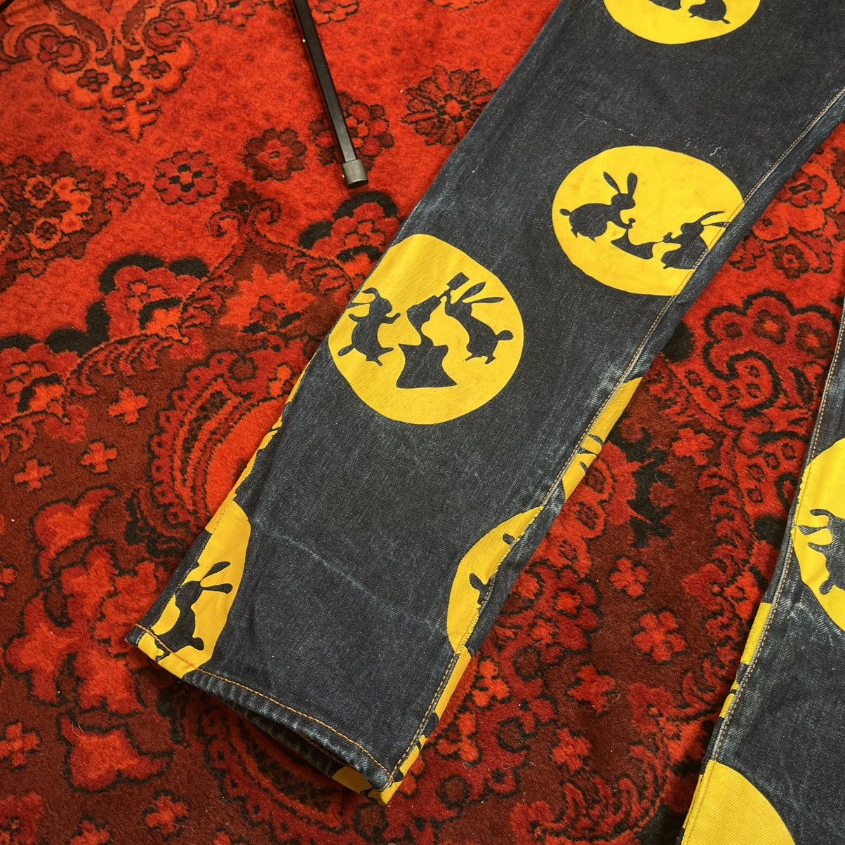 Evisu EVISU Jeans Japan Tukimi Tsukimi Special Rabbit Moon Print Size US 31 - 7 Thumbnail