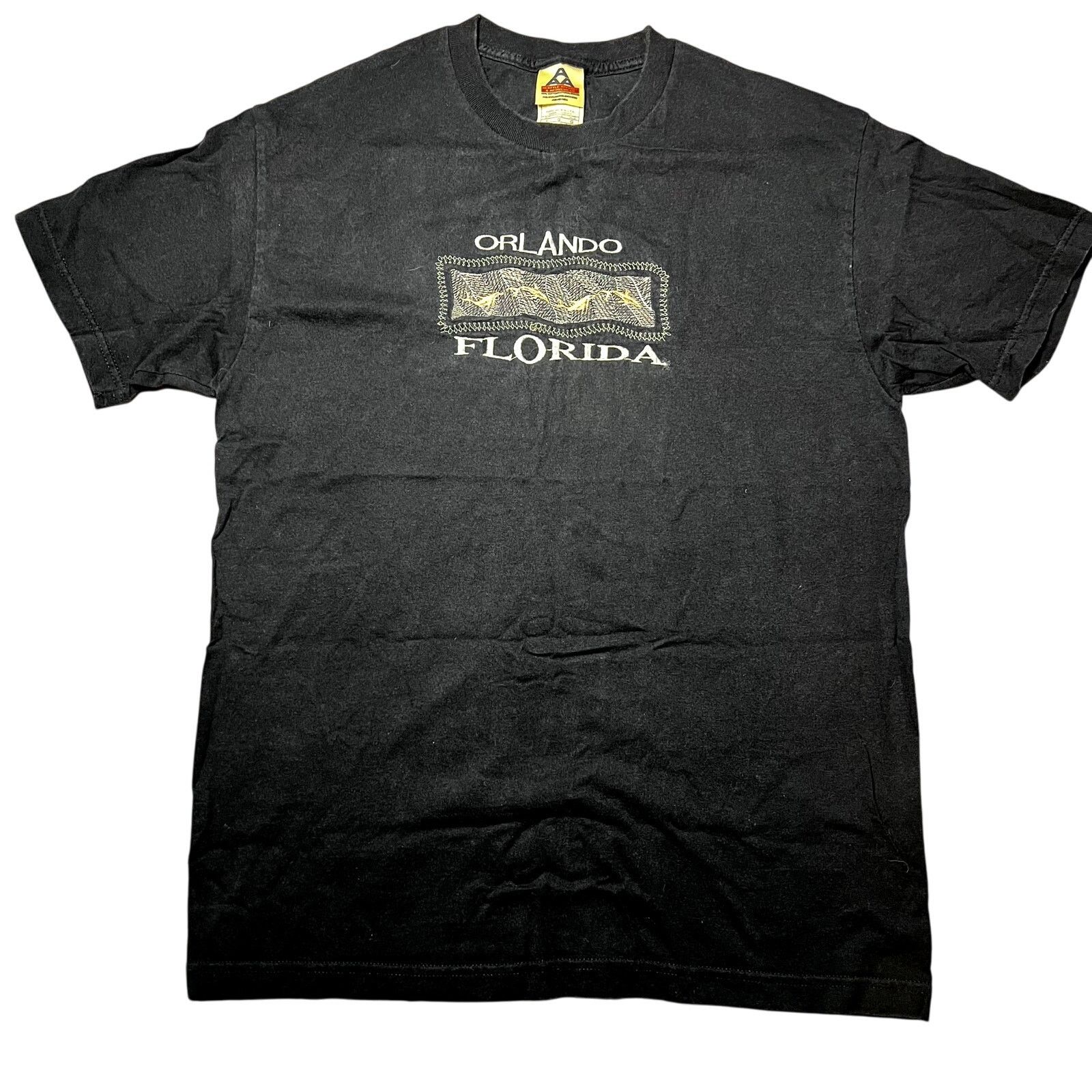 Alstyle Alstyle Apparel Orlando Embroidered Black Tee, Size L Size US L / EU 52-54 / 3 - 1 Thumbnail