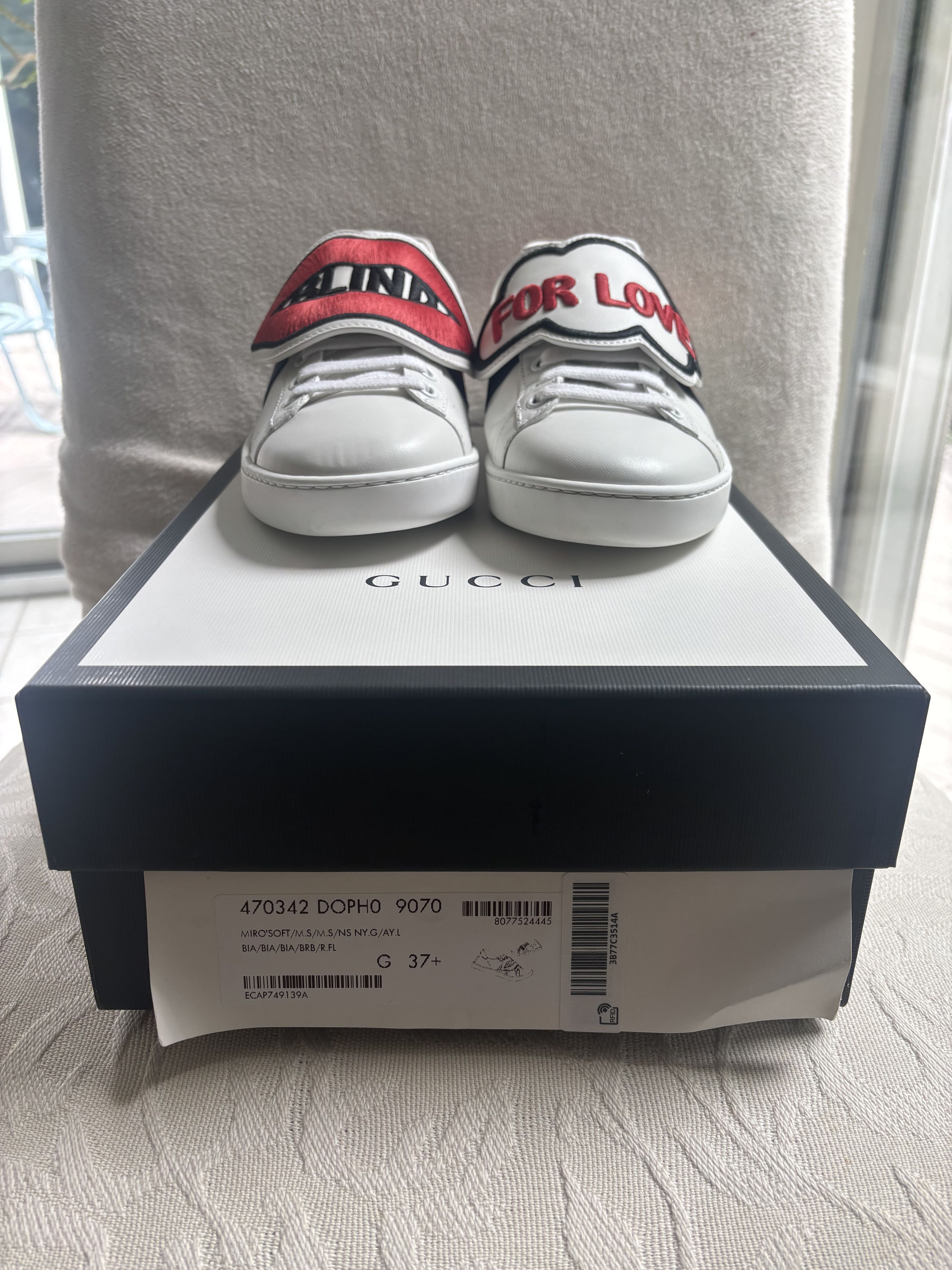 Gucci Blind for Love Lip Patch Ace Size US 7.5 / IT 37.5 - 2 Thumbnail