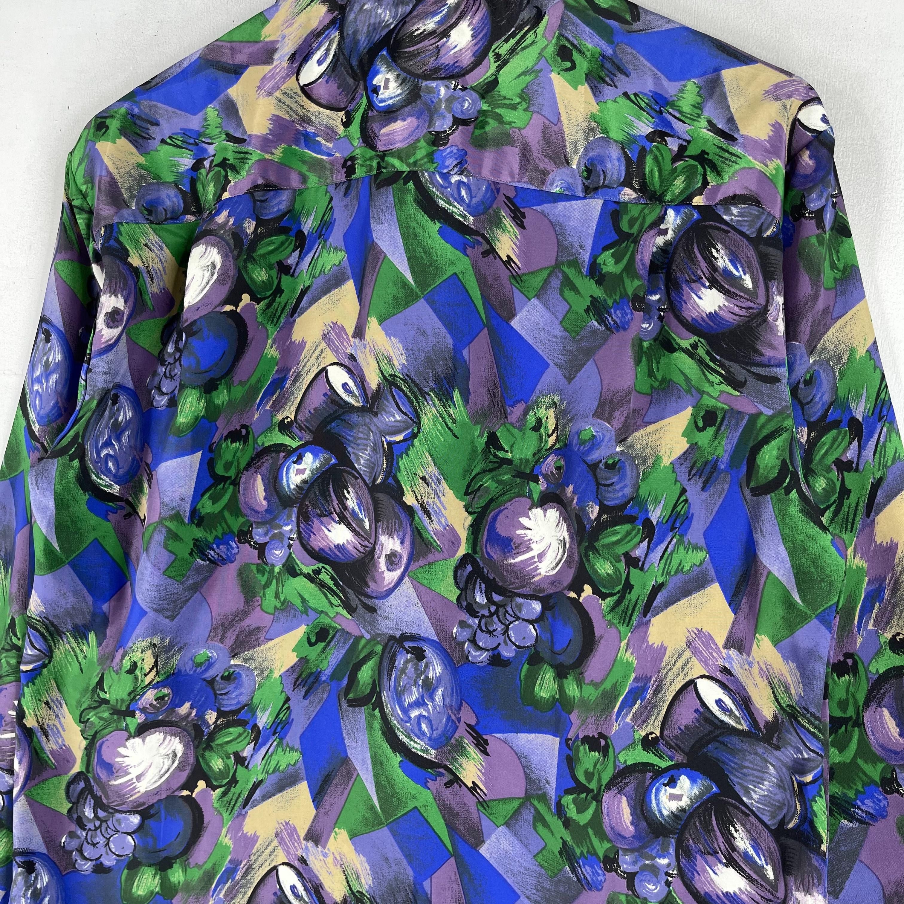 Japanese Brand × Vintage Vintage Pop Art Psychobilly Artwork Baroque Polyester Shirt Size US M / EU 48-50 / 2 - 9 Thumbnail