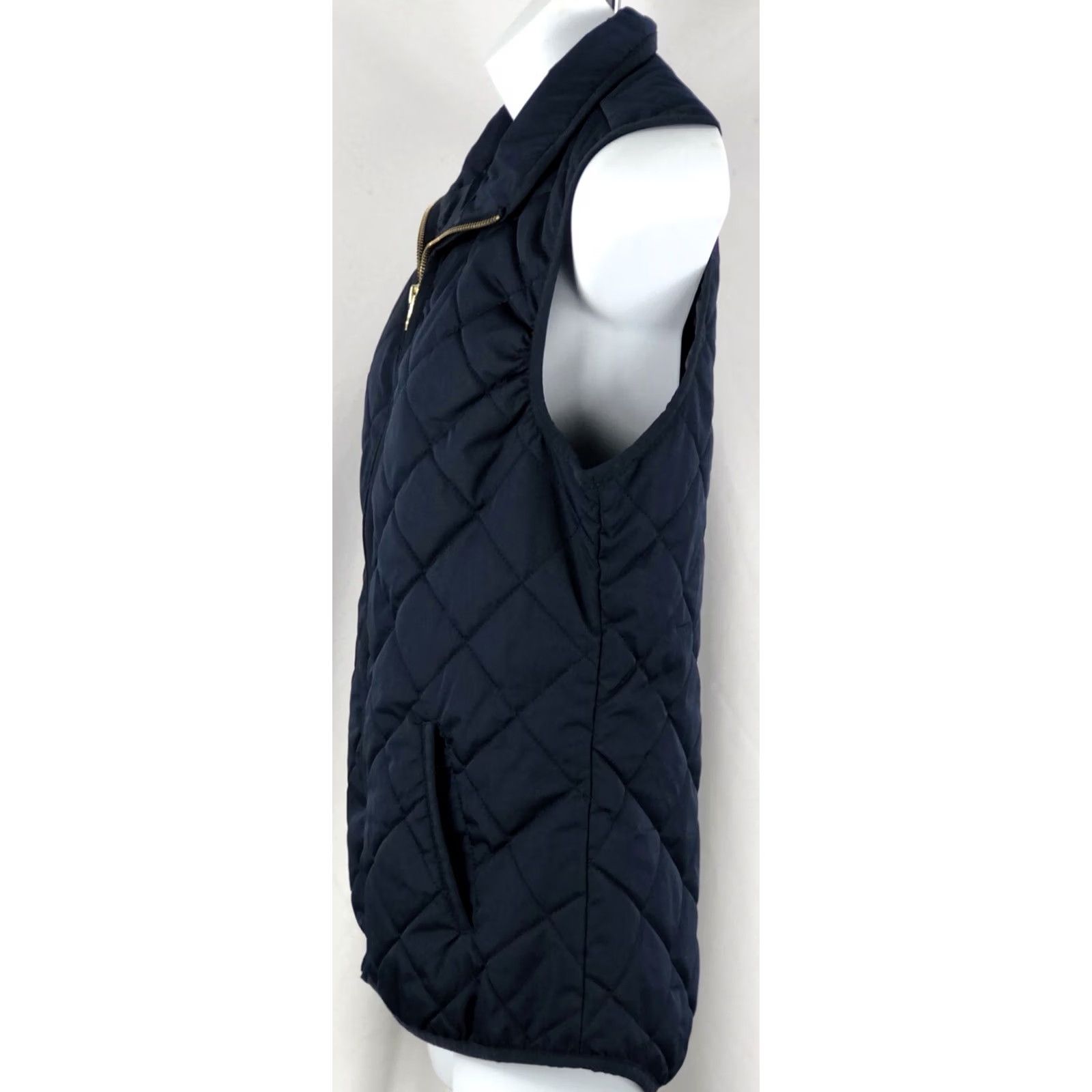Old Navy Old Navy Quilted Vest XS Blue Zip Up Pockets Sleeveless Y2K 90s Size XS / US 0-2 / IT 36-38 - 3 Thumbnail