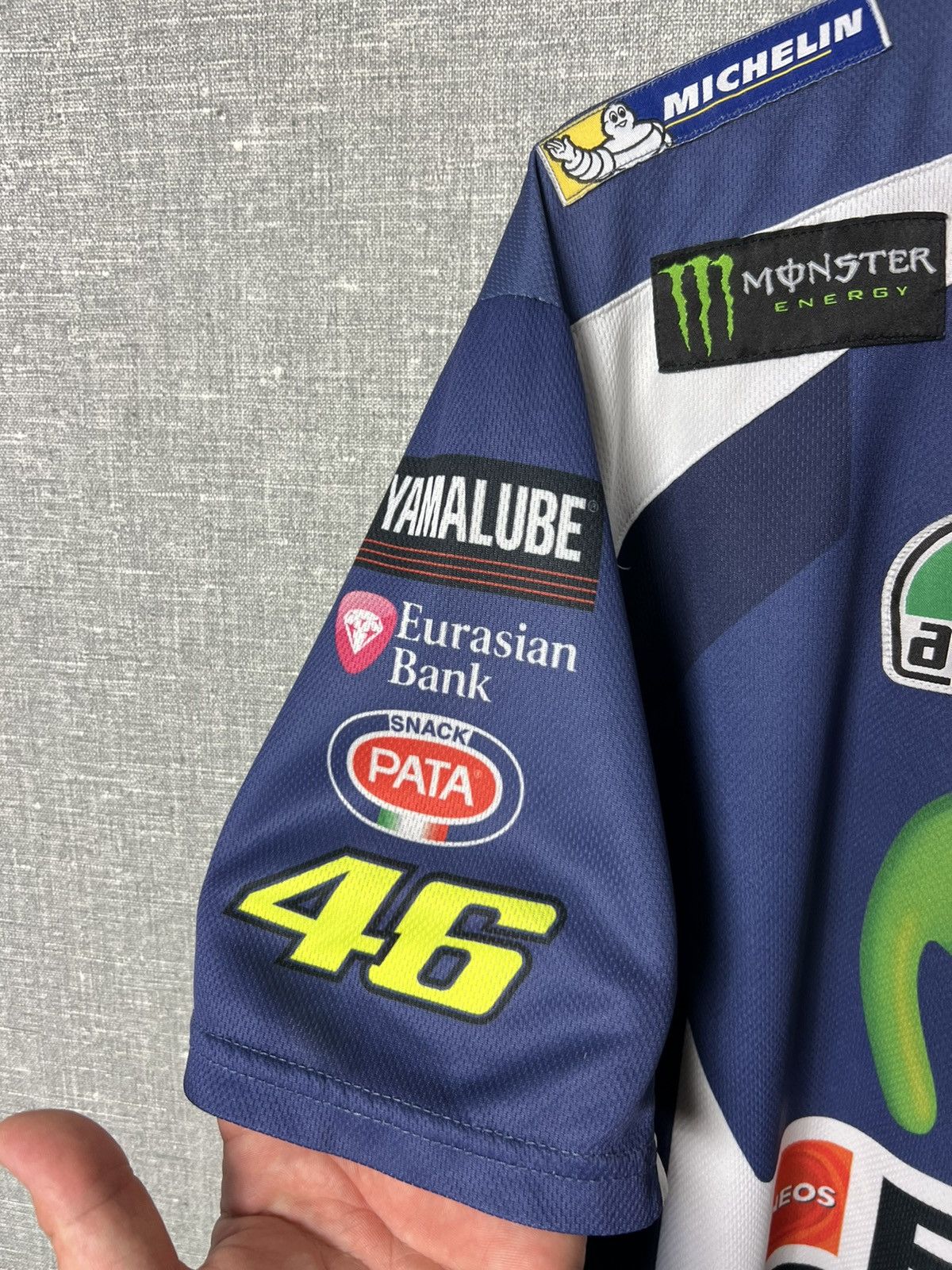 NASCAR Valentino Rossi VR46 Yamaha The Doctor Racing Jersey Tee Size US XL / EU 56 / 4 - 6 Thumbnail