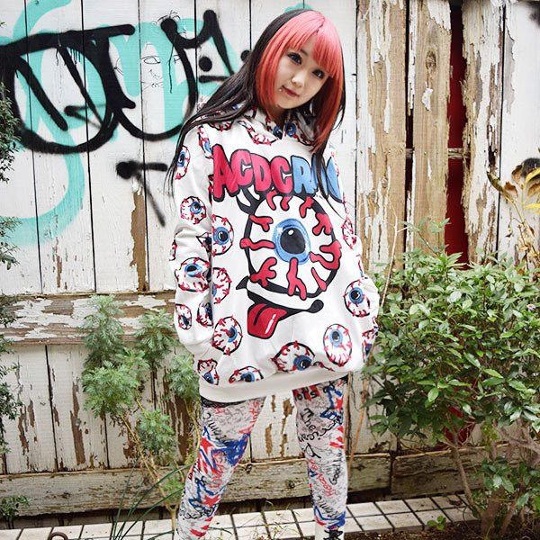 Japanese Brand ACDC RAG RIMMA EYEBALL MONSTER HOODIE | Grailed