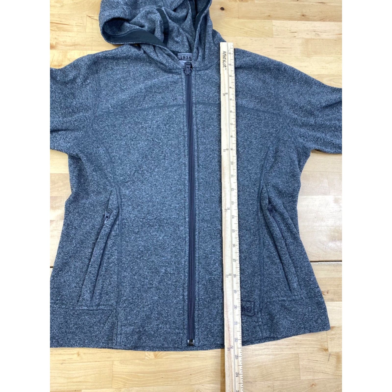 Vintage REI Fleece Jacket Womens S Gray Casual Outdoor Hooded Full Zip Jacket Size S / US 4 / IT 40 - 7 Thumbnail