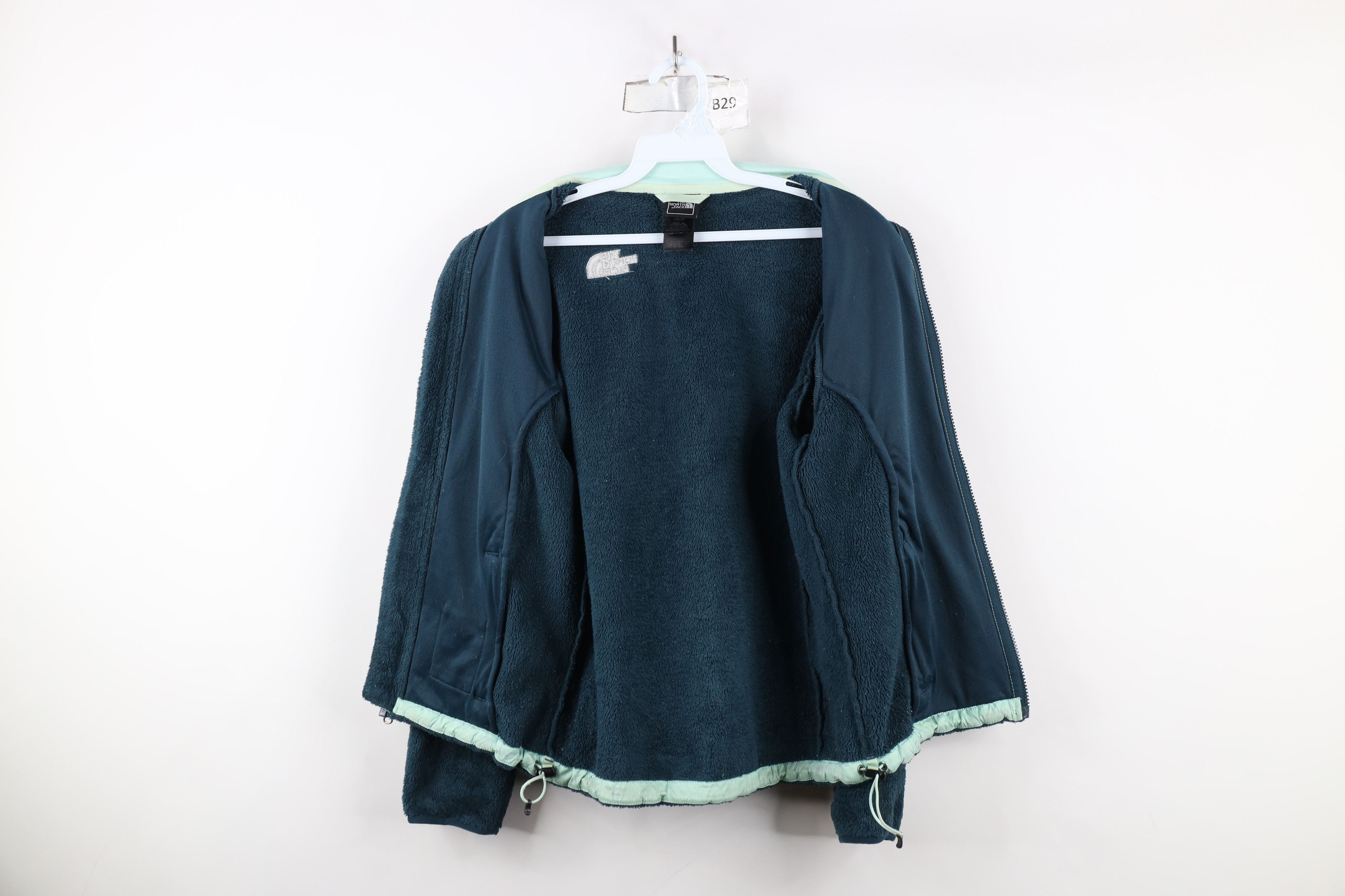 The North Face × Vintage Vintage The North Face Shaggy Monkey Fleece Jacket Teal Size XS / US 0-2 / IT 36-38 - 10 Thumbnail
