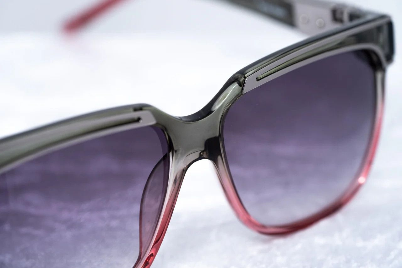 Yohji Yamamoto Yohji Yamamoto Sunglasses Rectangular Pink and Purple Size ONE SIZE - 8 Thumbnail