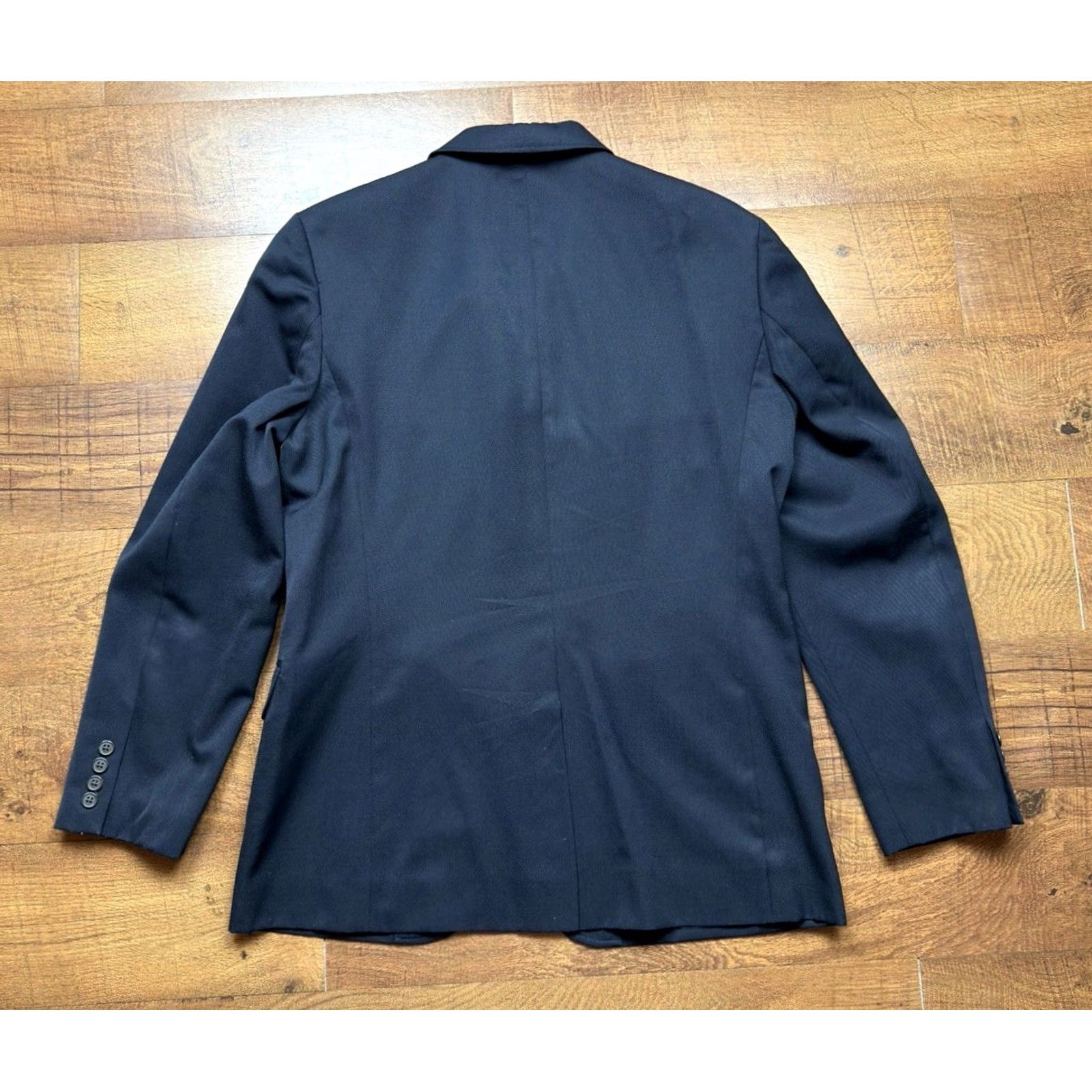 J.Crew J.CREW Ludlow Blazer Mens 42R Black Wool 3 Button Sport Coat Shirt Jacket Coat Size 42R - 3 Thumbnail