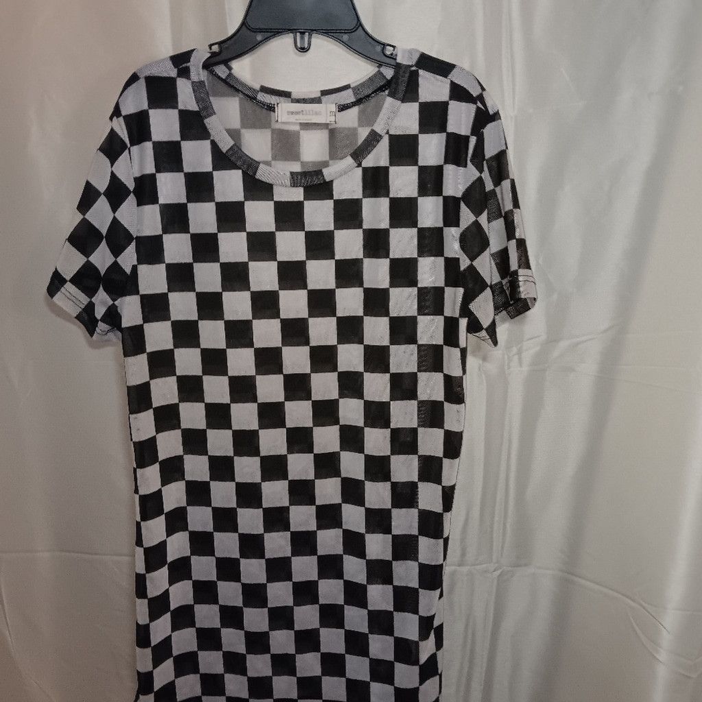 Other SweetLilac, black/white checkered shirt, ladies xs, euc Size XS / US 0-2 / IT 36-38 - 1 Thumbnail
