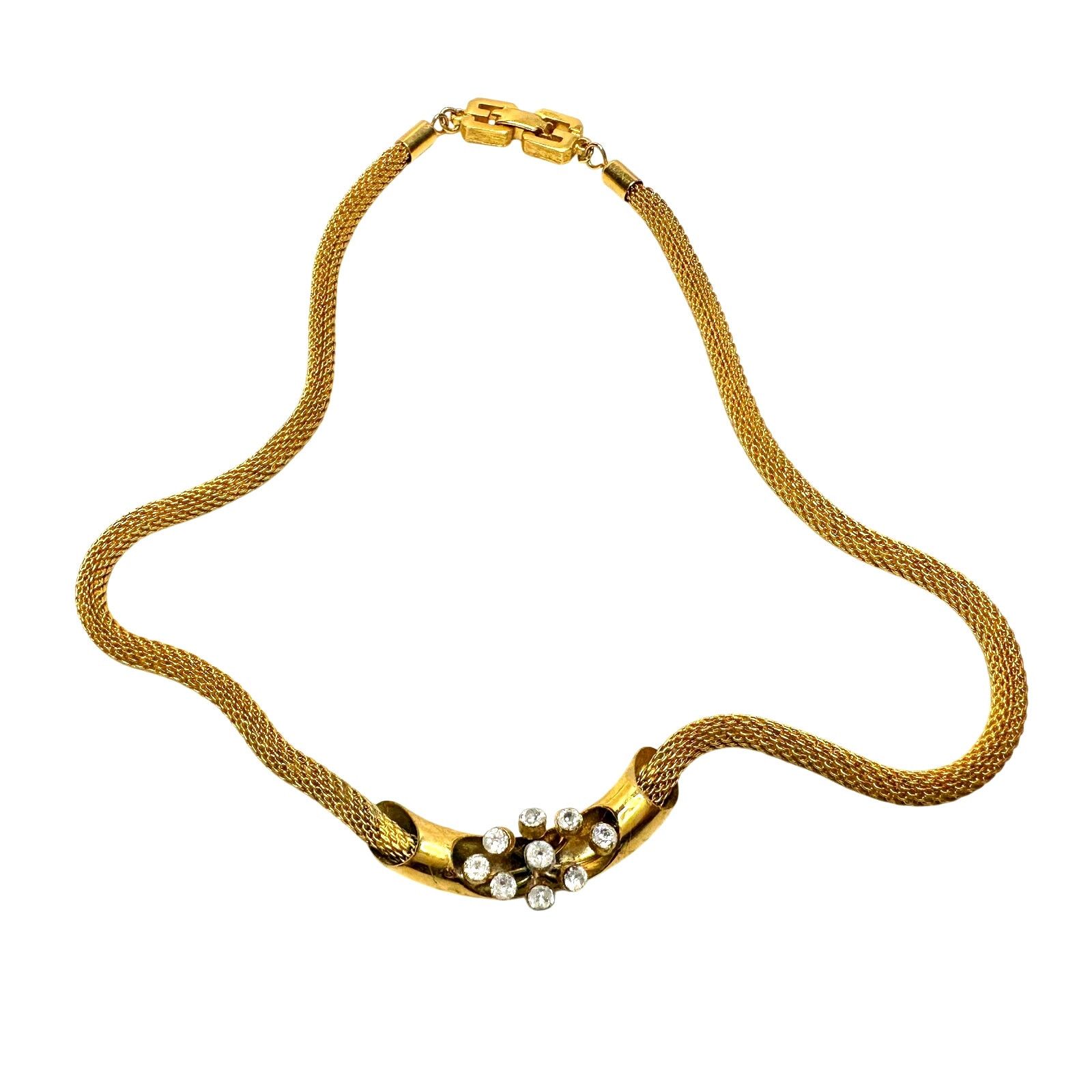 Givenchy Vintage Givenchy Mesh / Herringbone / Snake Necklace Size ONE SIZE - 9 Thumbnail