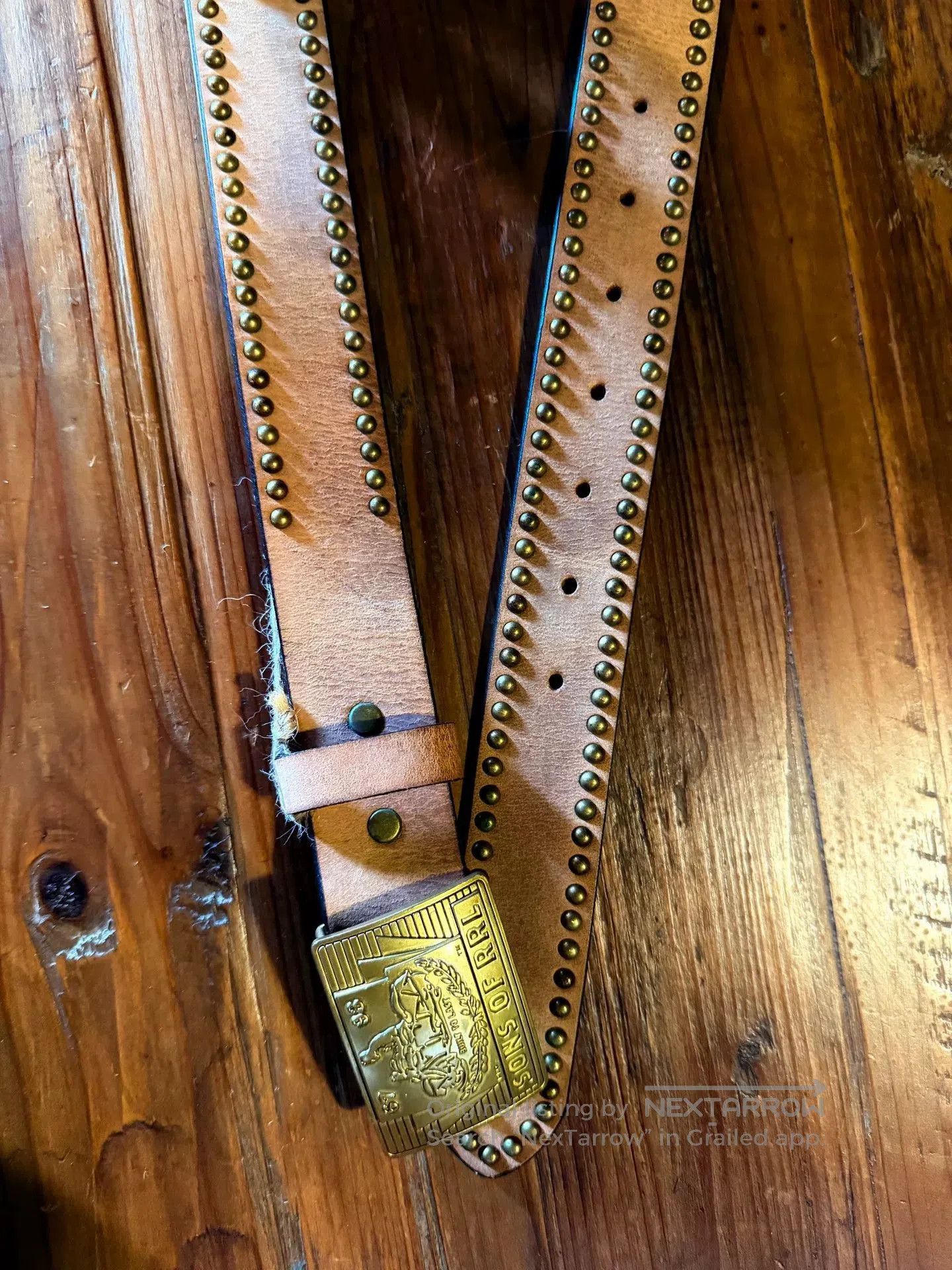 RRL Ralph Lauren RRL Double RL Leather Belt. Size ONE SIZE - 4 Thumbnail