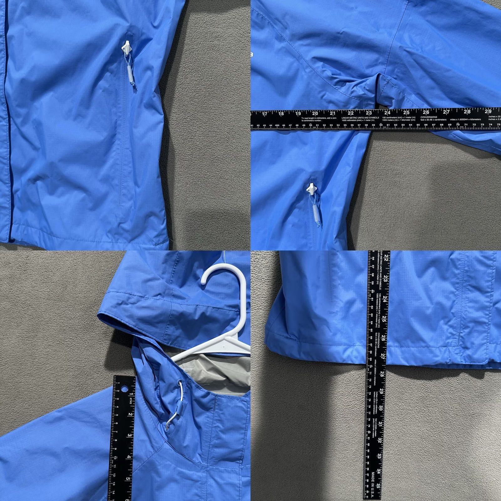Vintage Columbia Jacket Womens L Blue Omni-Tech Waterproof Ski Light­weight Rain Coat Long Sleeve Solid XS? (Adjust) Size L / US 10 / IT 46 - 9 Thumbnail