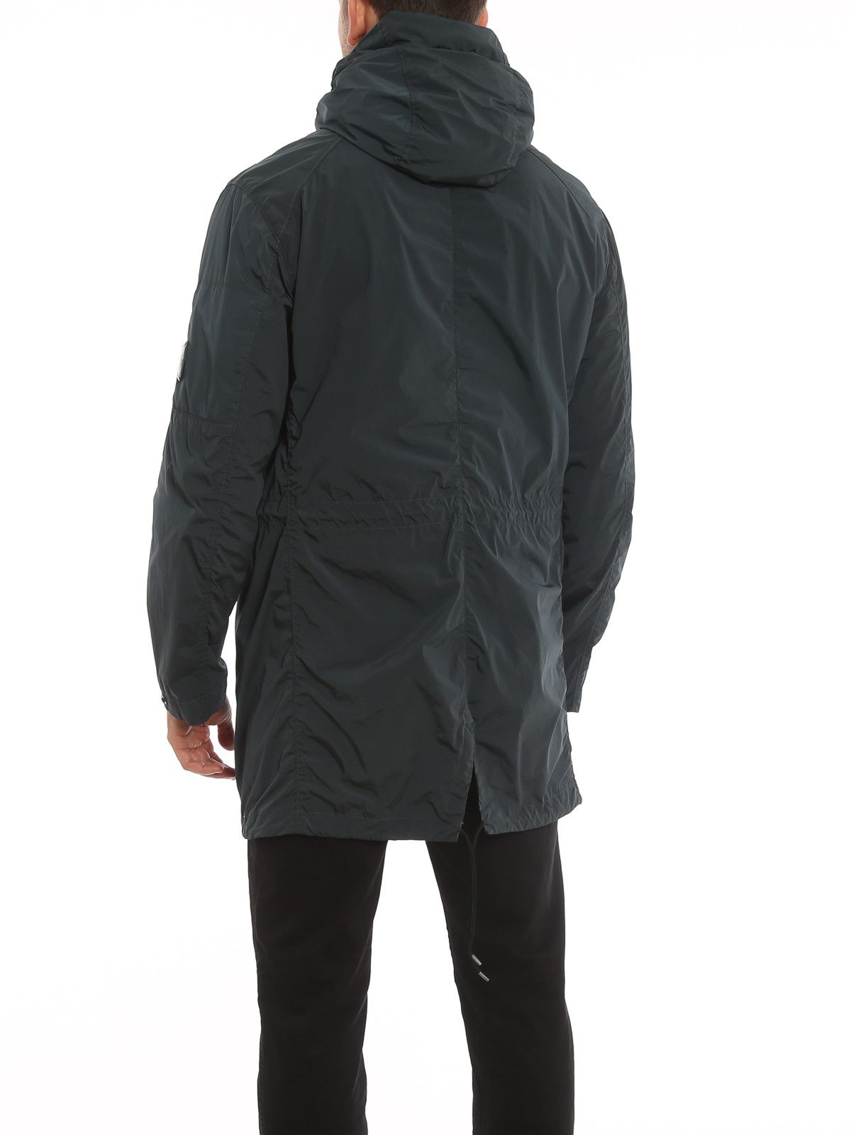 C.P. Company o1y1224 Logo Hooded Parka Jacket in Dark Blue Size US S / EU 44-46 / 1 - 4 Thumbnail