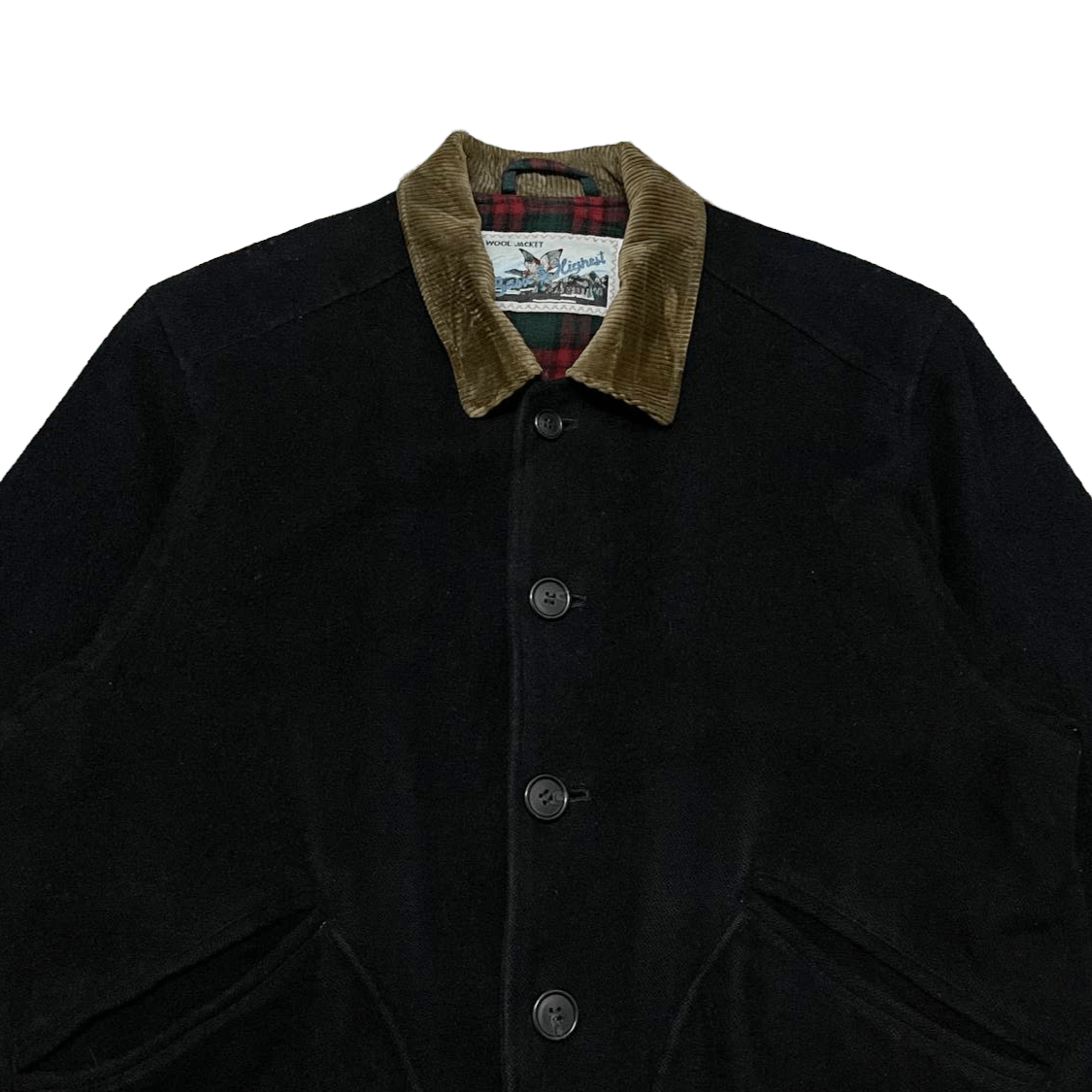 Japanese Brand Vtg Basic & Highest by Mac Hope Wool Jacket Corduroy Collar Size US M / EU 48-50 / 2 - 2 Thumbnail