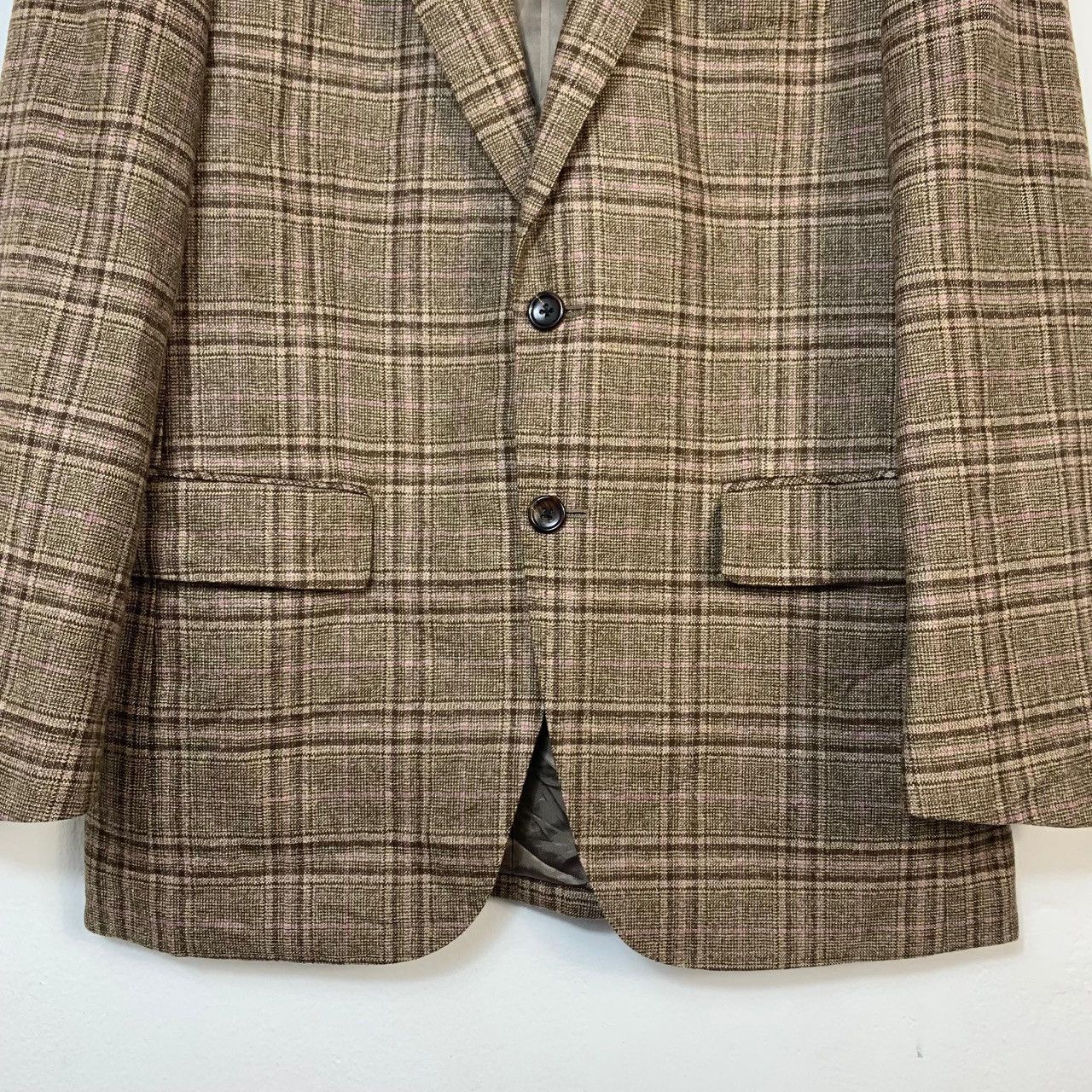 Loro Piana Hickey Freeman x Loro Piana Zelander Dream Wool Plaid Blazer Size 38R - 4 Thumbnail