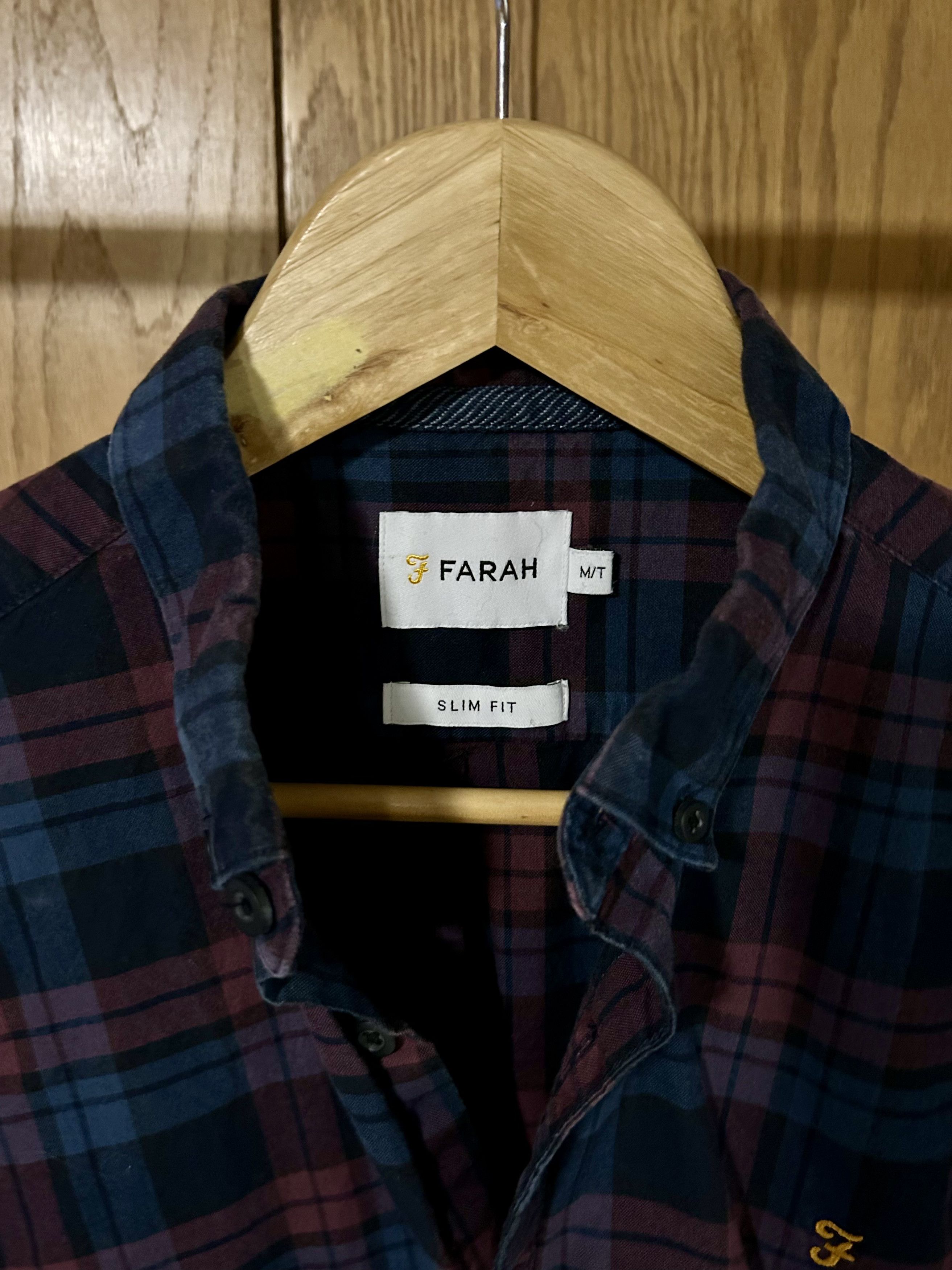 Farah Farah Slim Fit Flannel Size US S / EU 44-46 / 1 - 3 Thumbnail