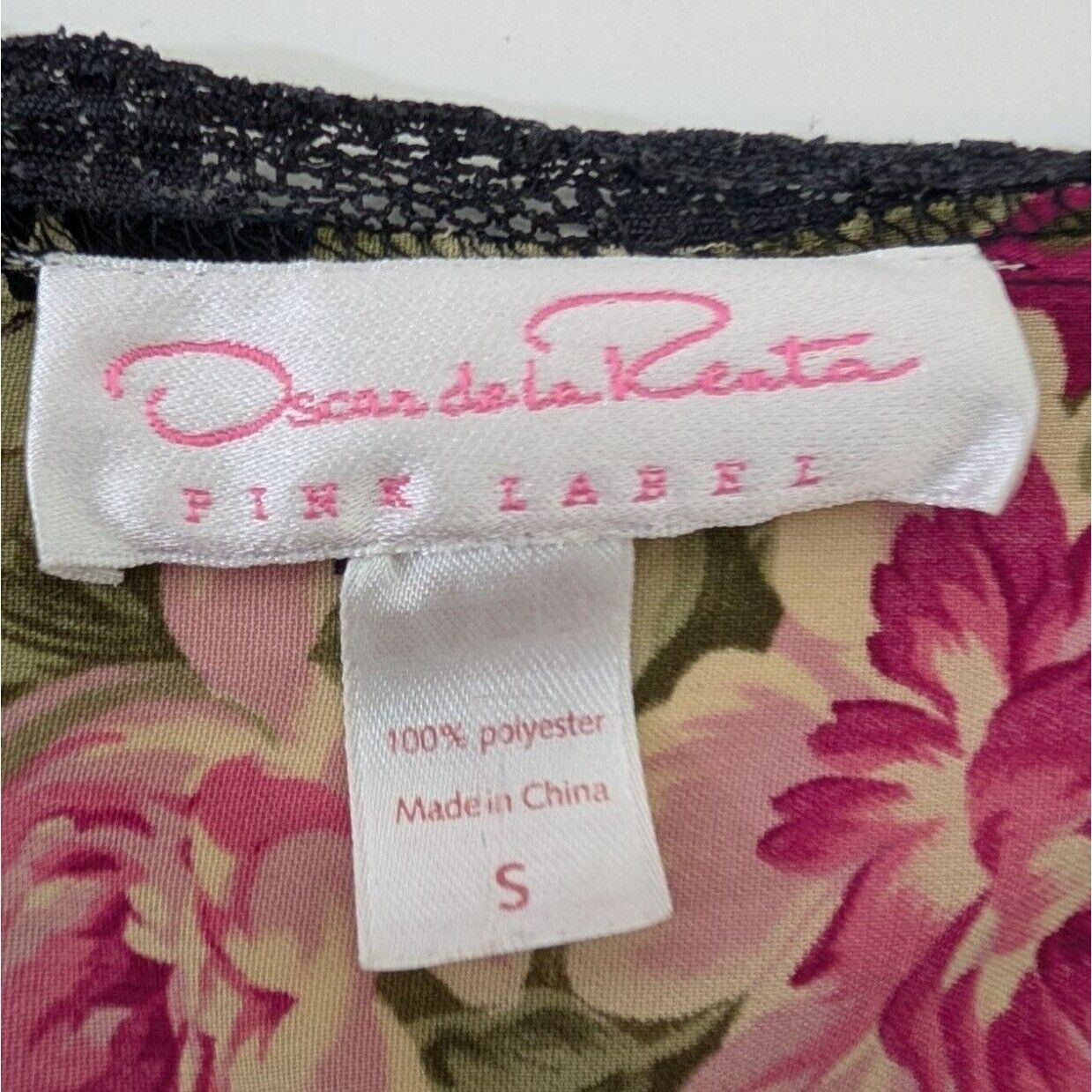 Oscar De La Renta Vintage Oscar De La Renta Nightgown Womens Small Black Flora Size S / US 4 / IT 40 - 6 Thumbnail