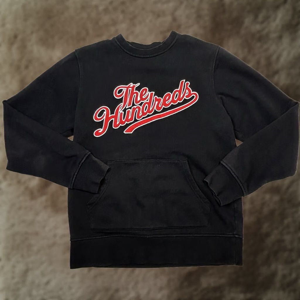 The Hundreds VINTAGE The Hundreds Slant Logo Pullover Sweatshirt Black Red Script Mens Size Small Size US S / EU 44-46 / 1 - 1 Thumbnail