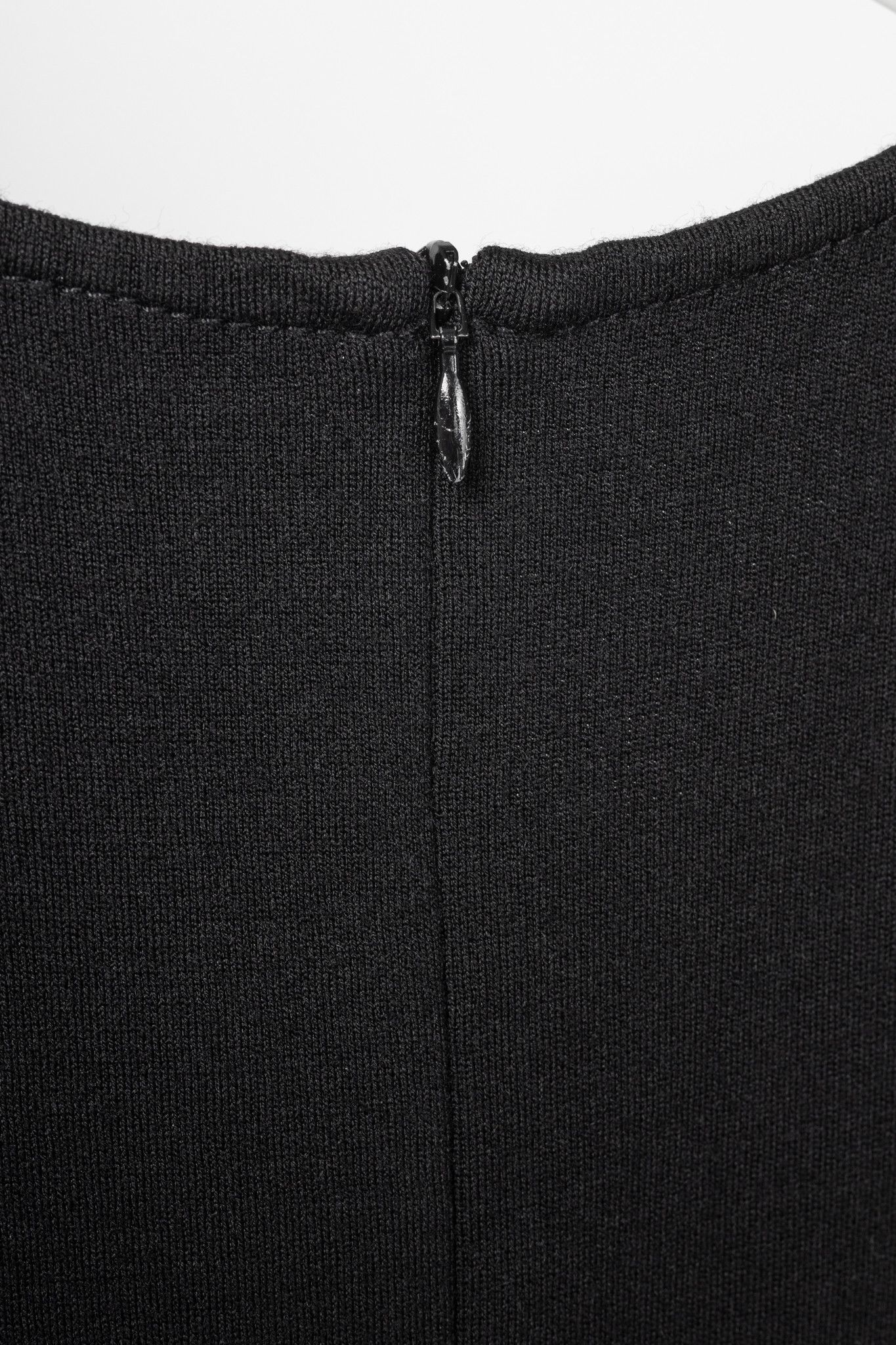 St. John St. John Caviar AW16 Black Wool-Blend Knit Sleeveless Dress Size M / US 6-8 / IT 42-44 - 7 Thumbnail