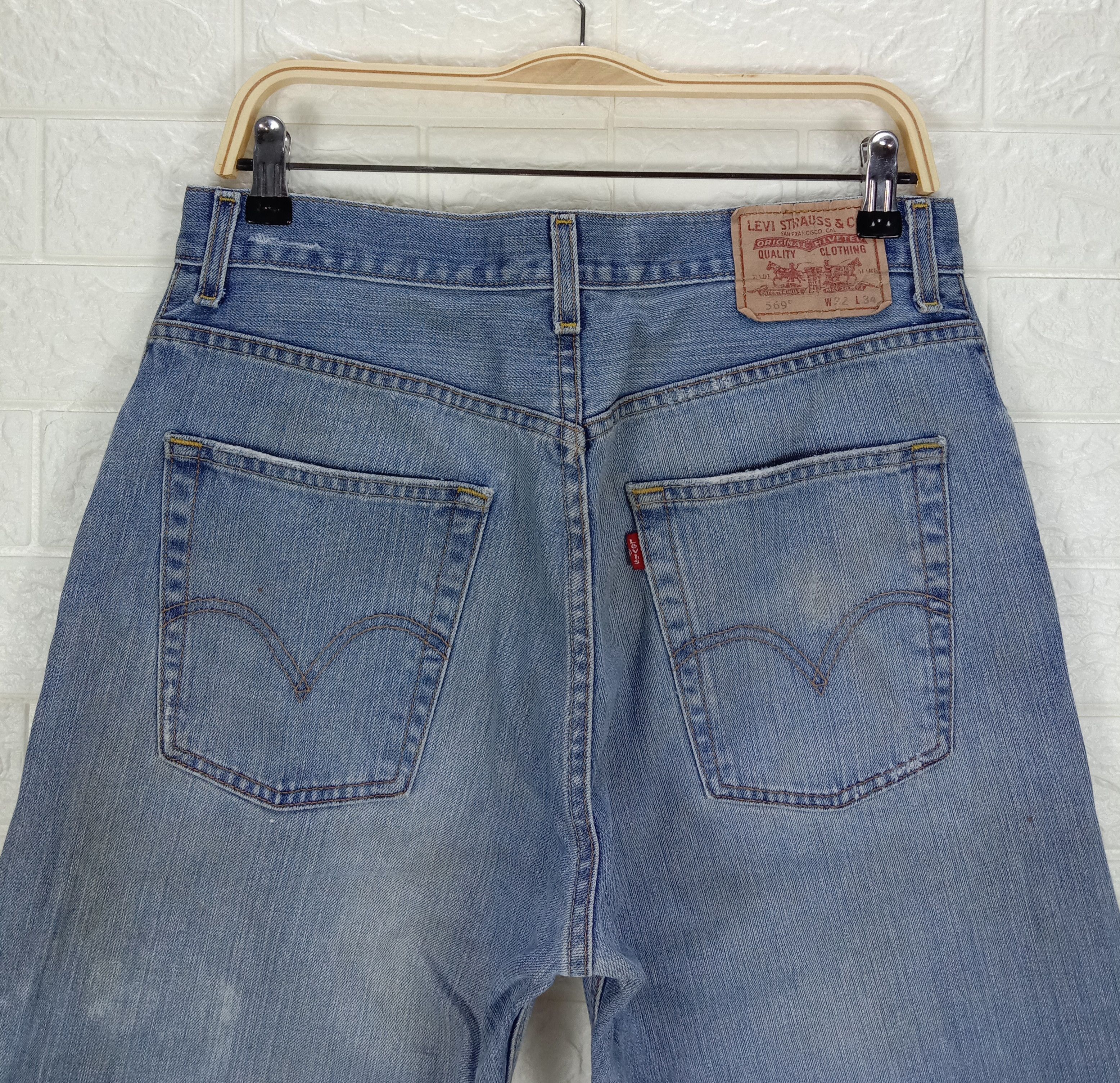 Levi's Vintage Levi's 569 Jeans Dirty Wash Loose Straight Denim Size US 32 / EU 48 - 6 Thumbnail