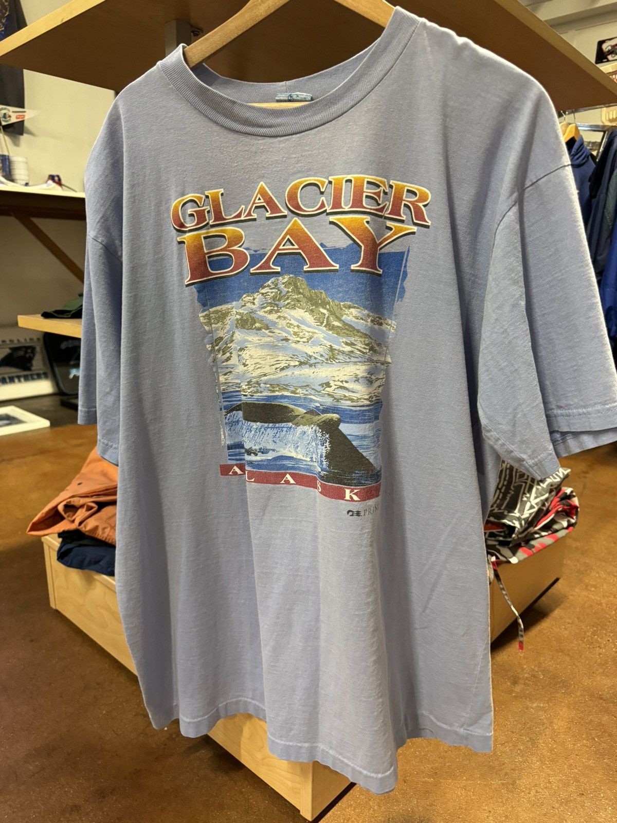 Vintage Vintage Blue Glacier Bay Alaska Shirt Size US XL / EU 56 / 4 - 1 Thumbnail