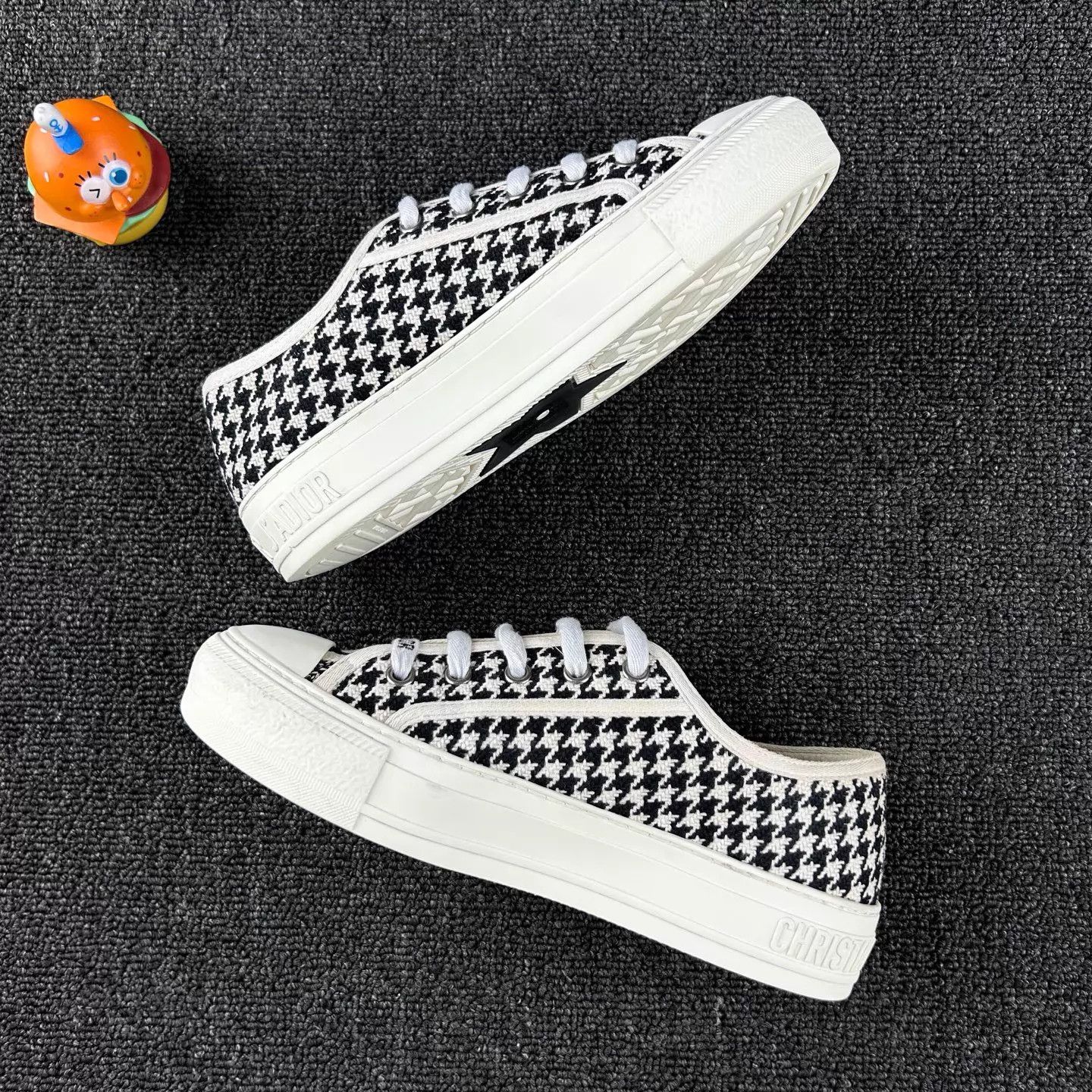 Dior DIOR Houndstooth Logo Platform Shoes 35 Size US 4.5 / IT 34.5 - 3 Thumbnail