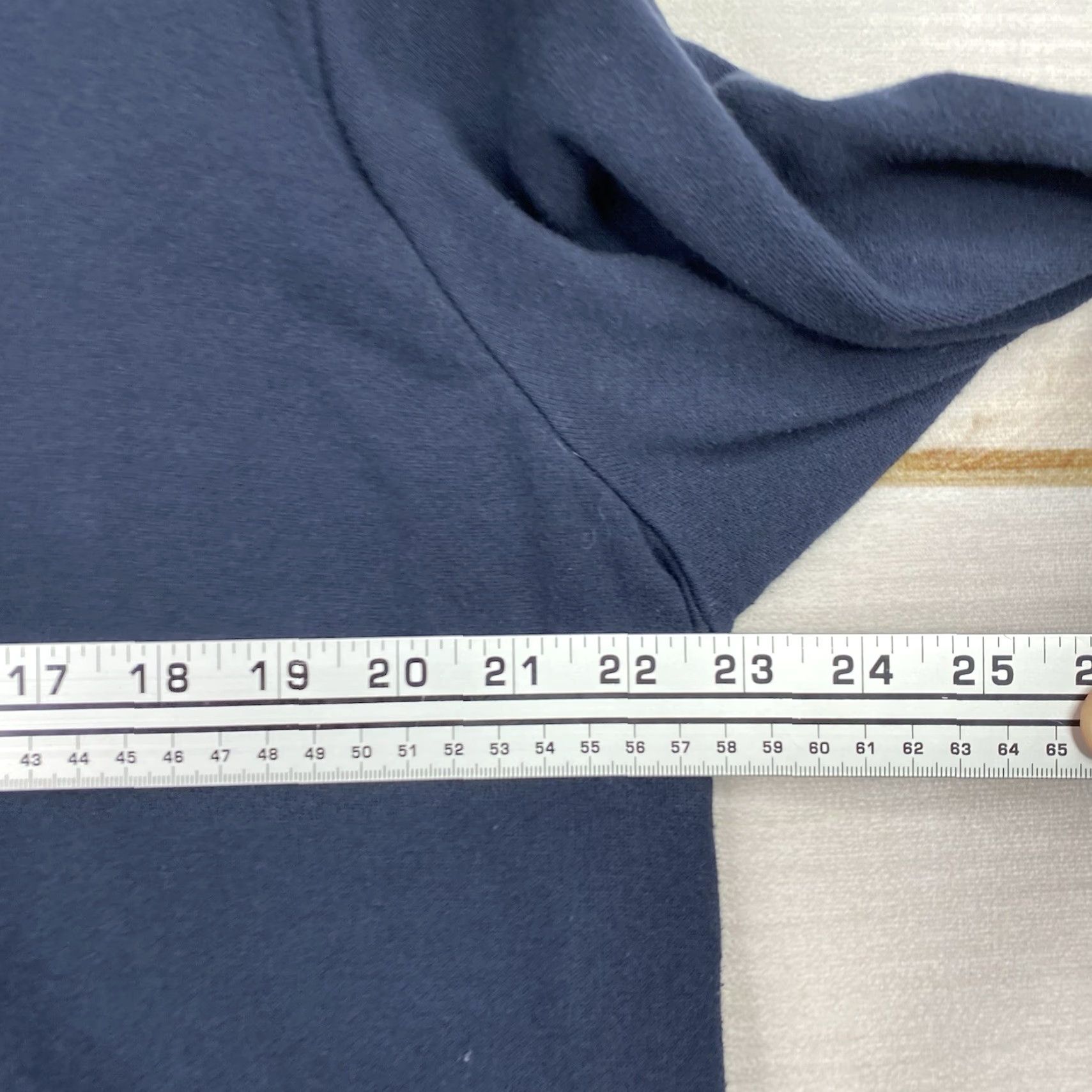 J. Jill J Jill Sweatshirt Top Womens XL Blue Floral Striped Trim Pullover Stretch Casual Knit Cotton Button Fringe Tunic Crewneck Size XL / US 12-14 / IT 48-50 - 7 Thumbnail